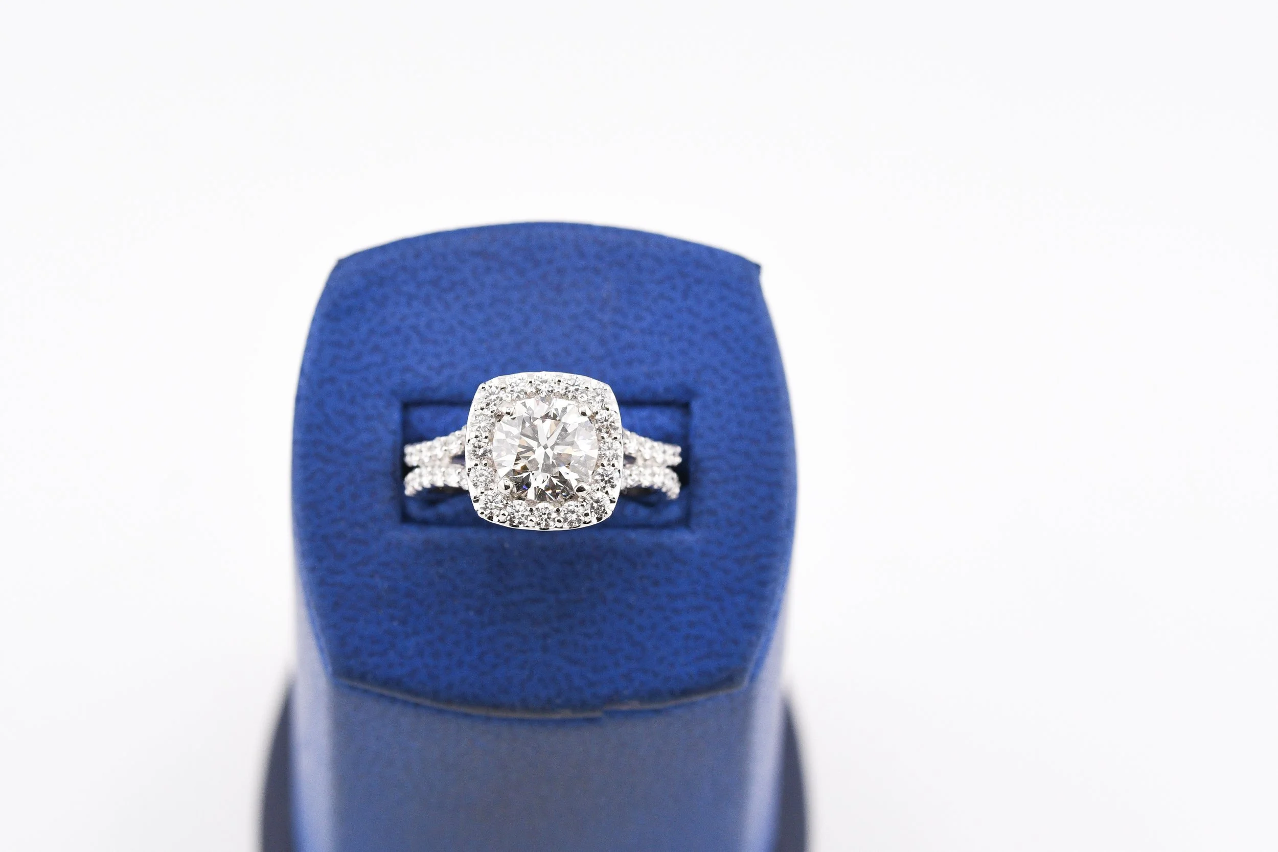 Halo Diamond Engagement Ring