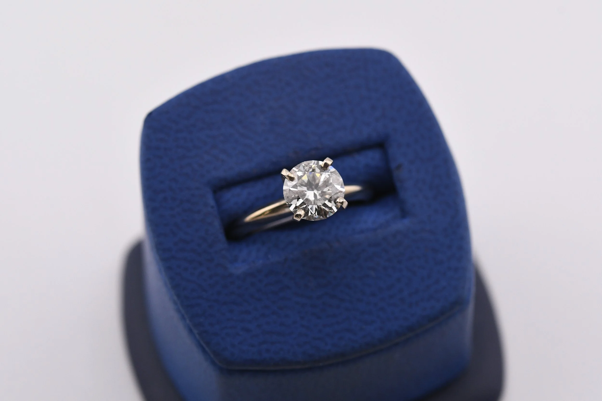 Natural Diamond Solitaire Engagement Ring