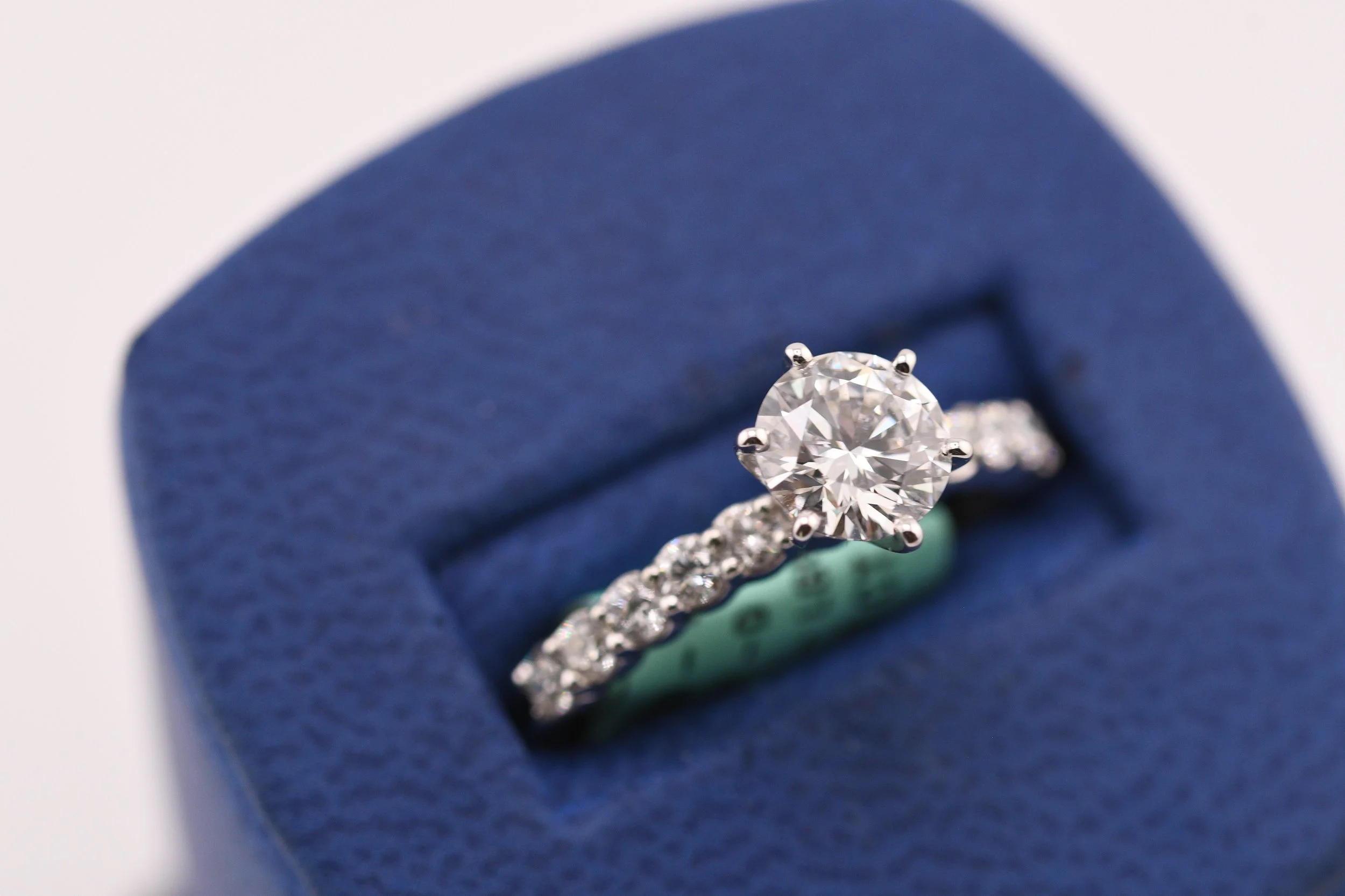 Prong Set Lab Grown Engagement Ring
