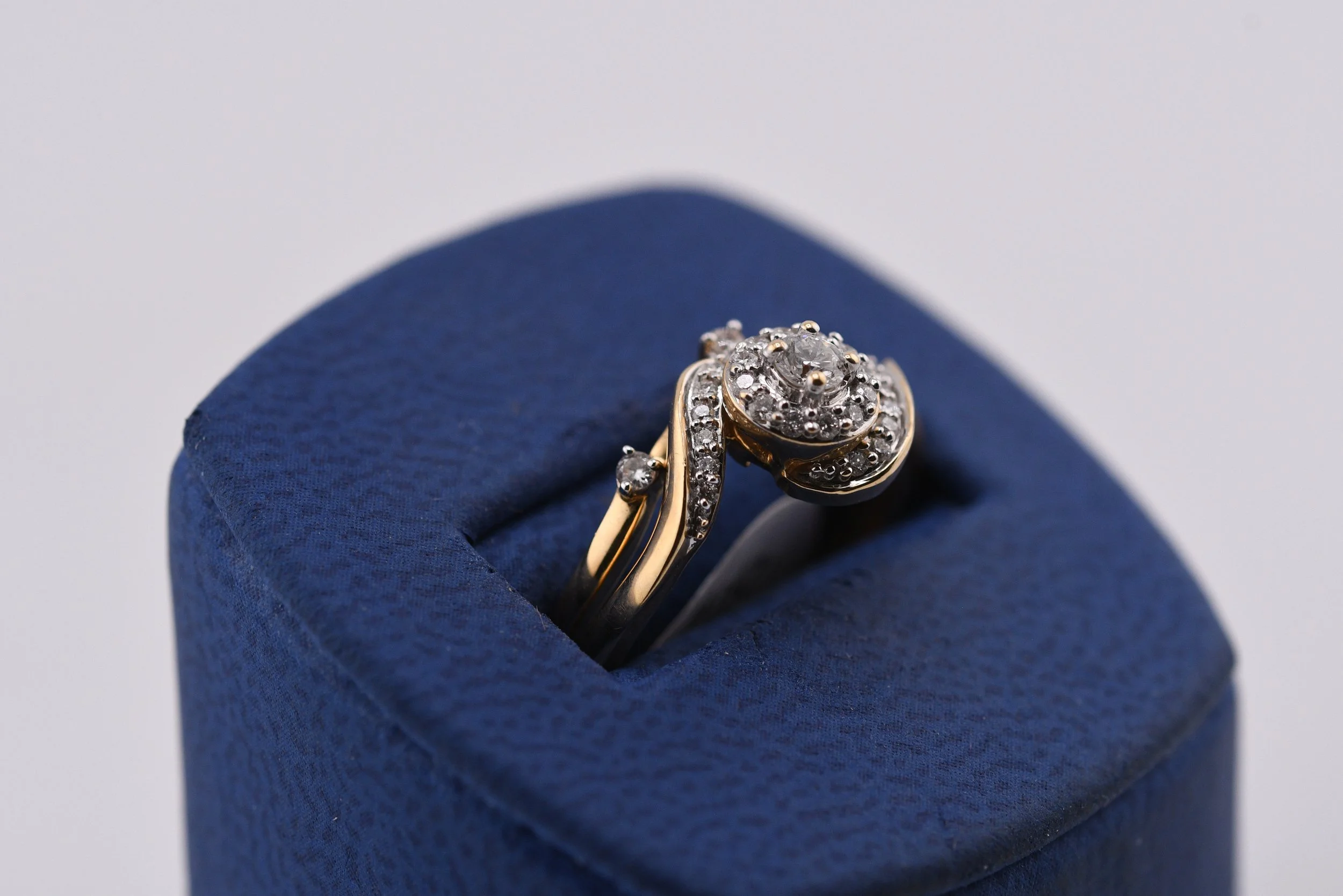 2 pc. Natural Diamond Wedding Set