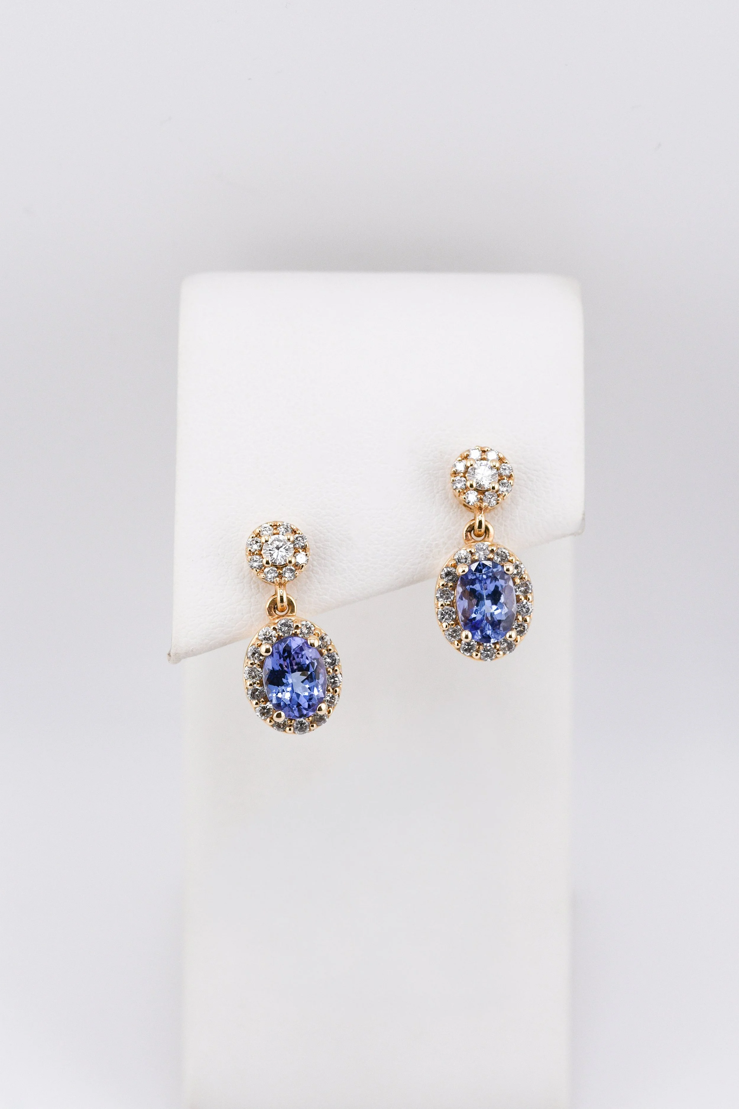 Tanzanite + Diamond Earrings