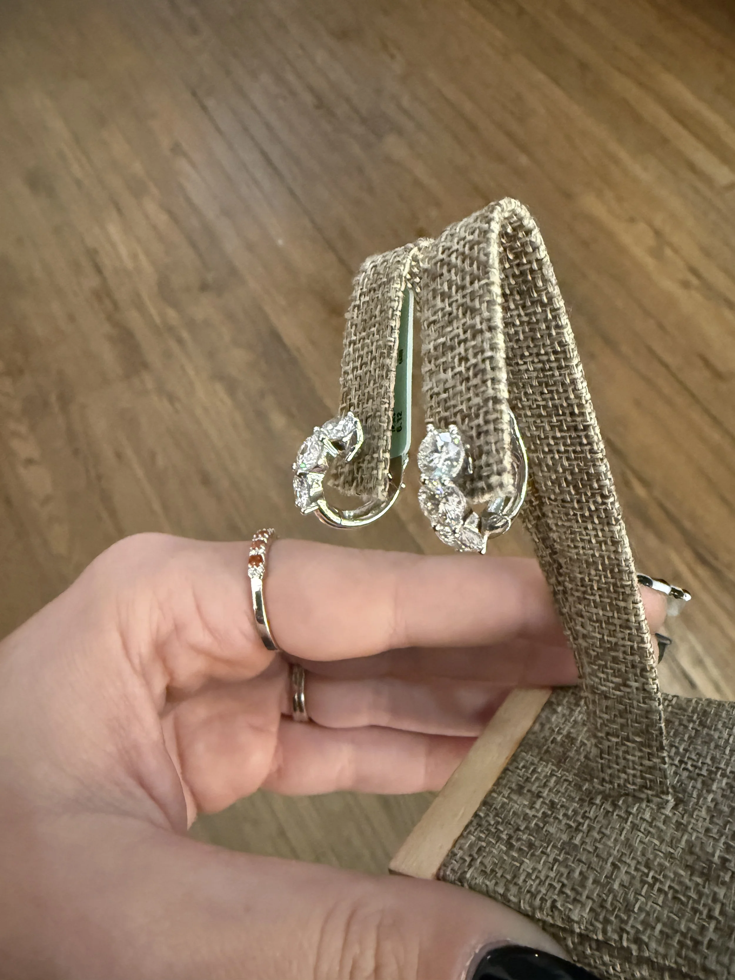 Diamond Hoop Earrings