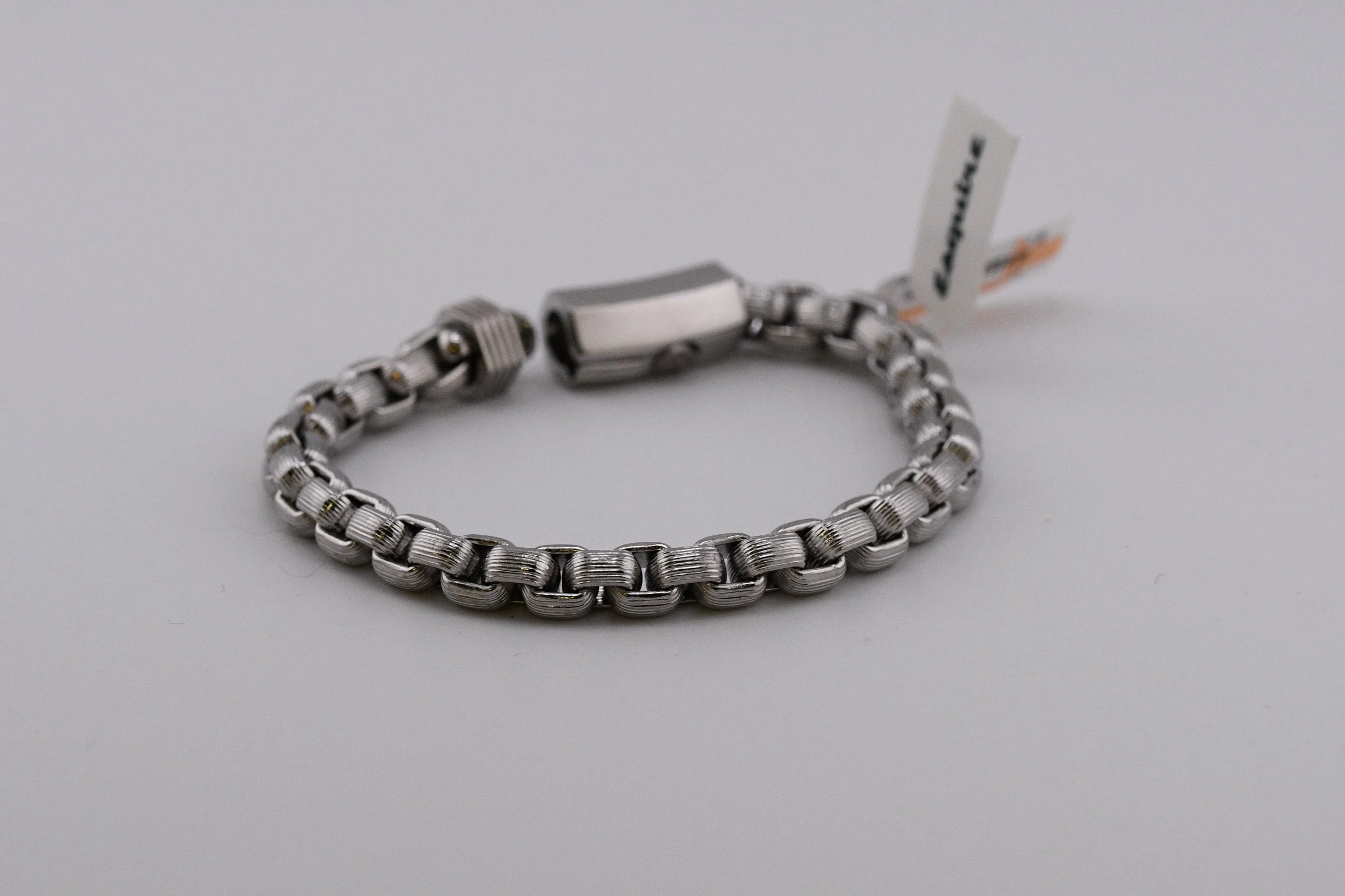 Men's Steel Box Chain Bracelet