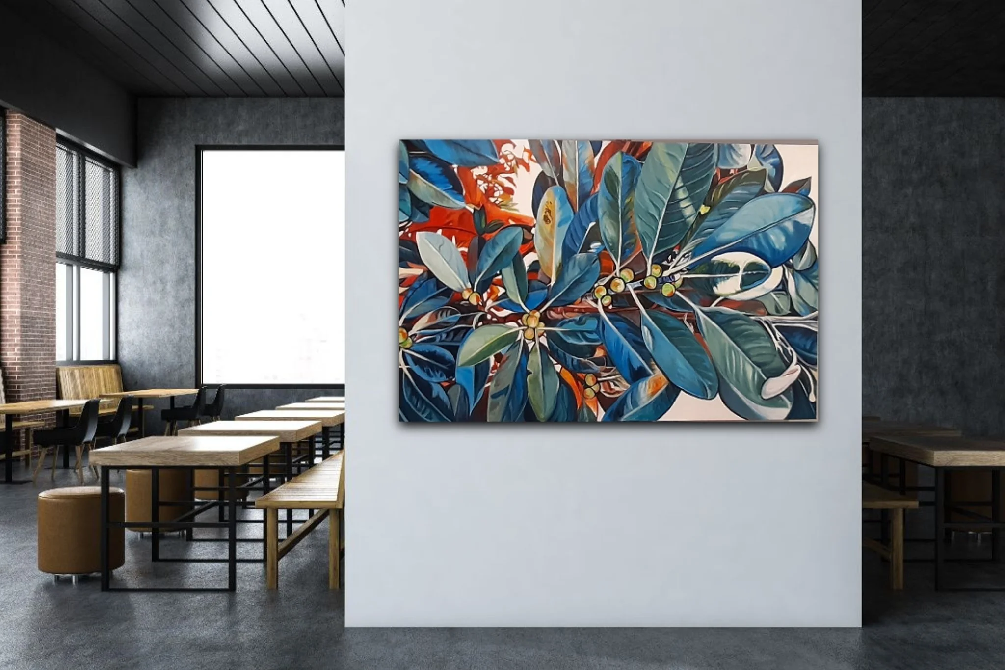 Redbank Flowering Gum II 152cm x 100cm $1,500