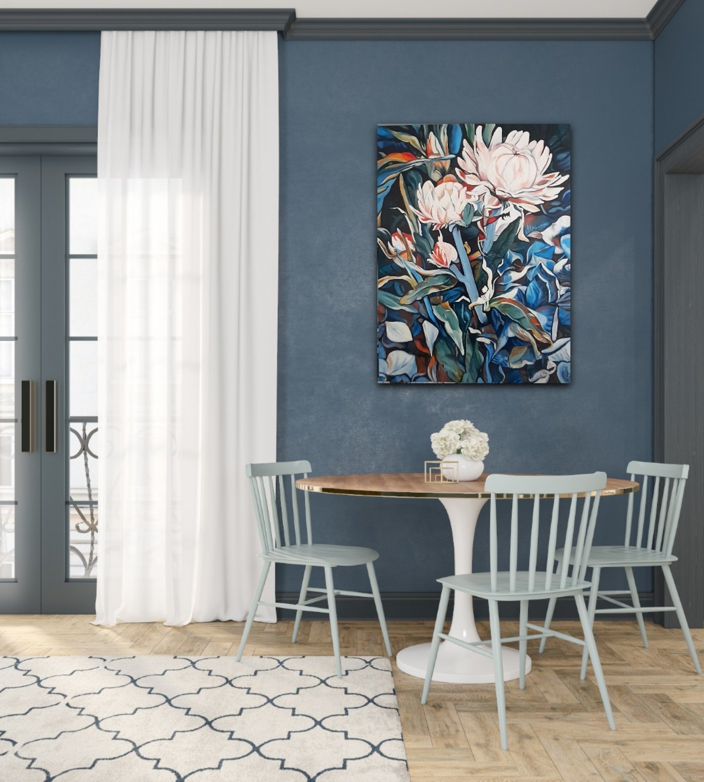 Paper Daisies 76cm x 100cm $1,000