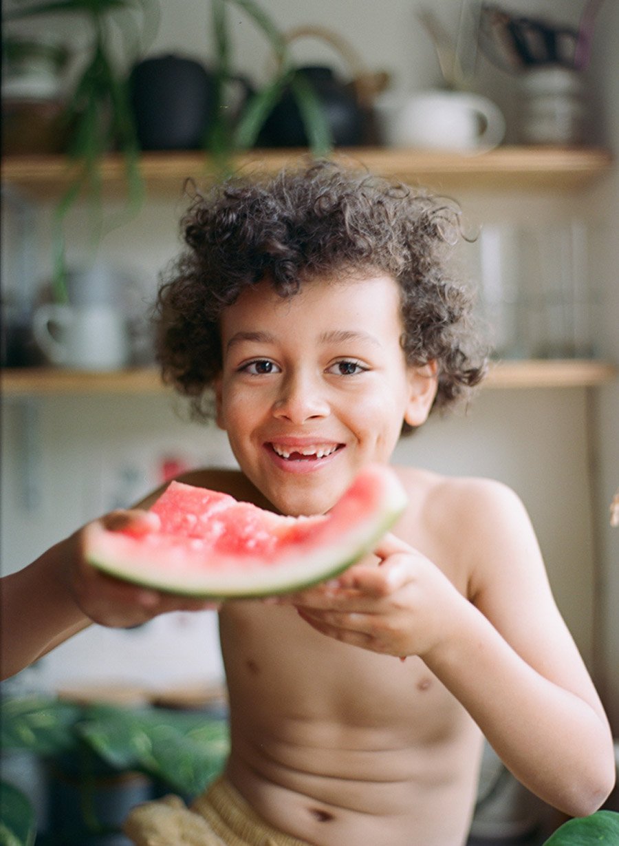 Natural photos of a boy eating watermelon at home in Melbourne-10.jpg