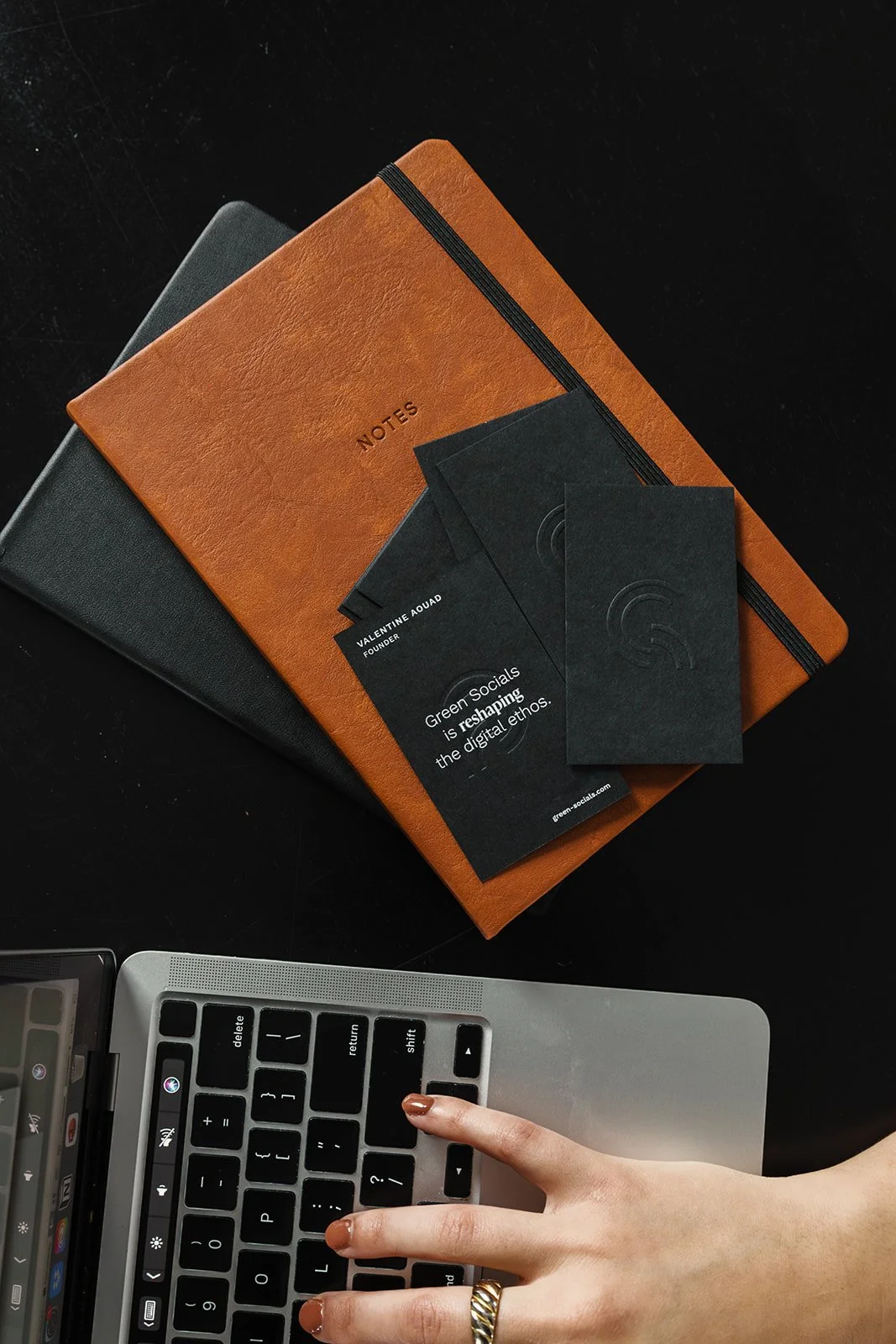 Smartphone showing social media feed with AI-generated content examples