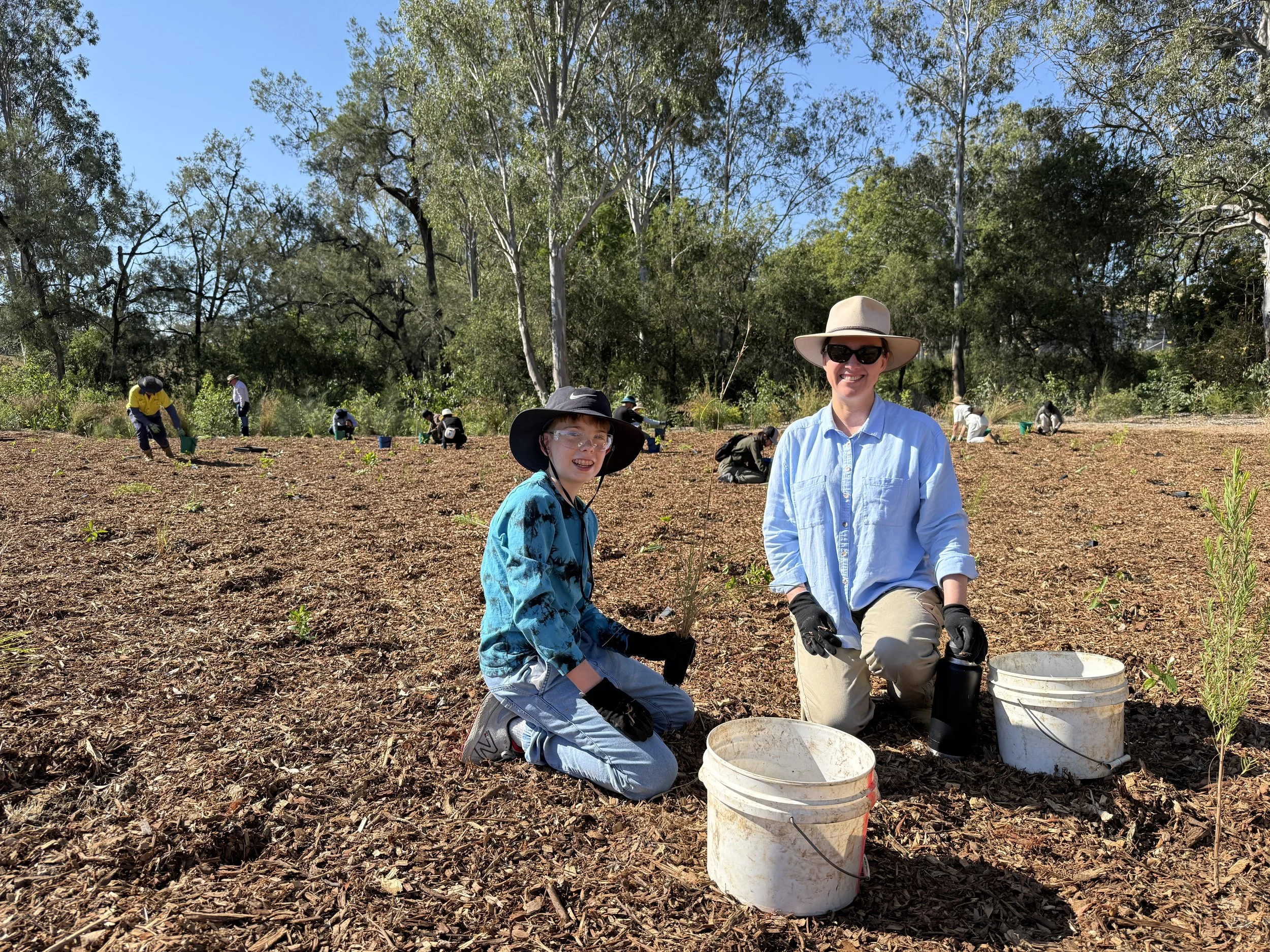 Before and after conservation photography from a CVA project showing ecological restoration outcomes in a regional Australian landscape