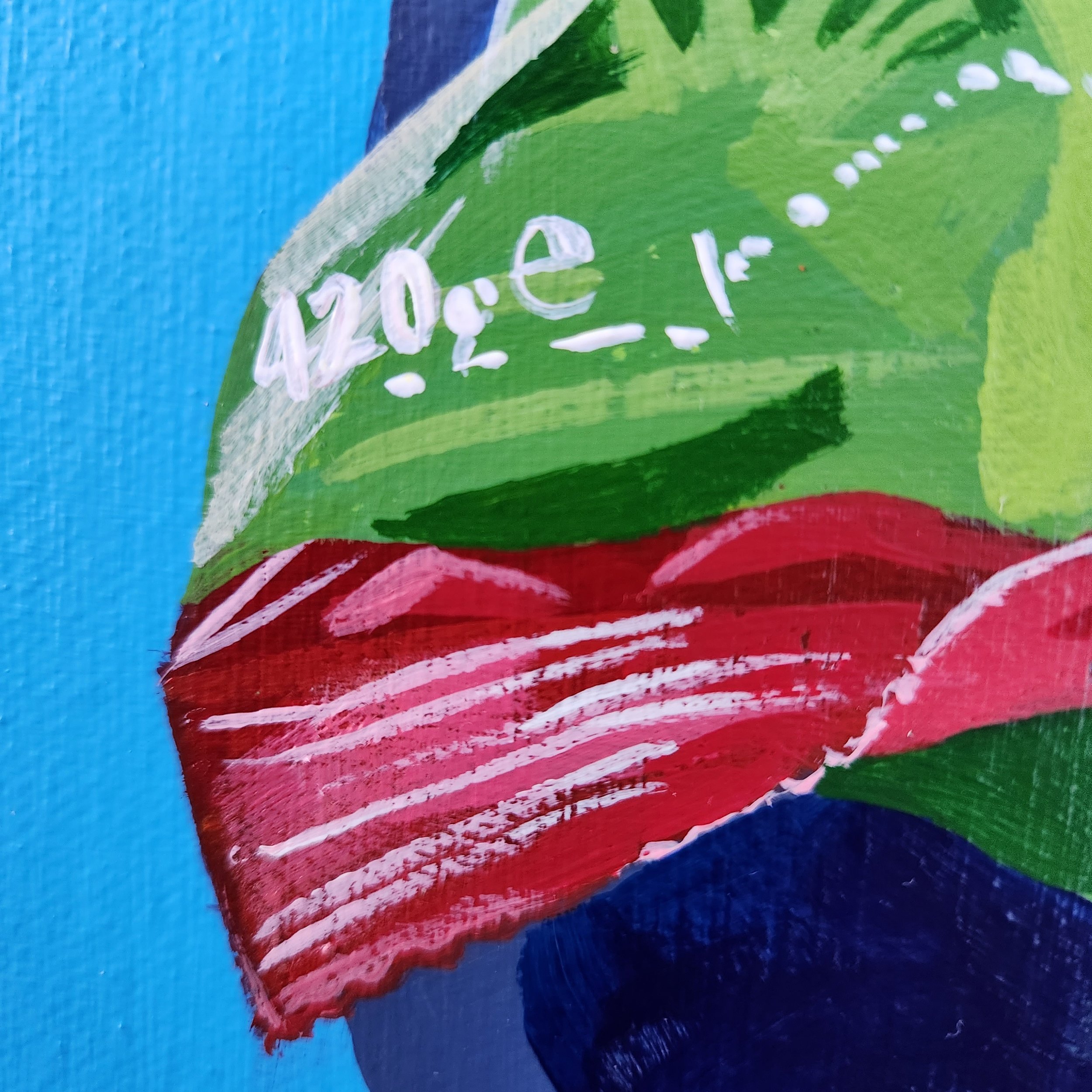 1980s remix Allens lolly artwork close up