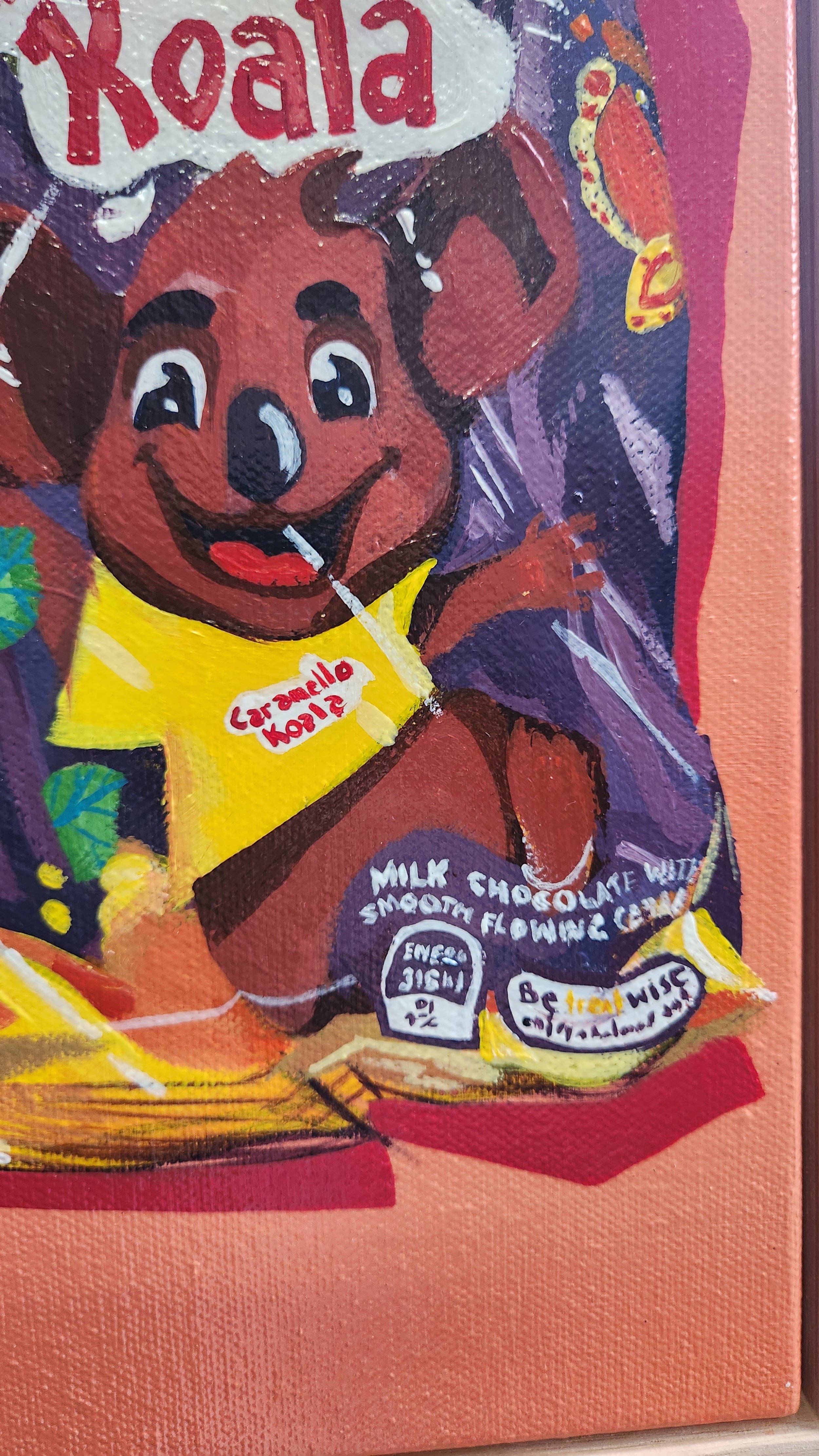 Zoomed In Caramello Koala Painting