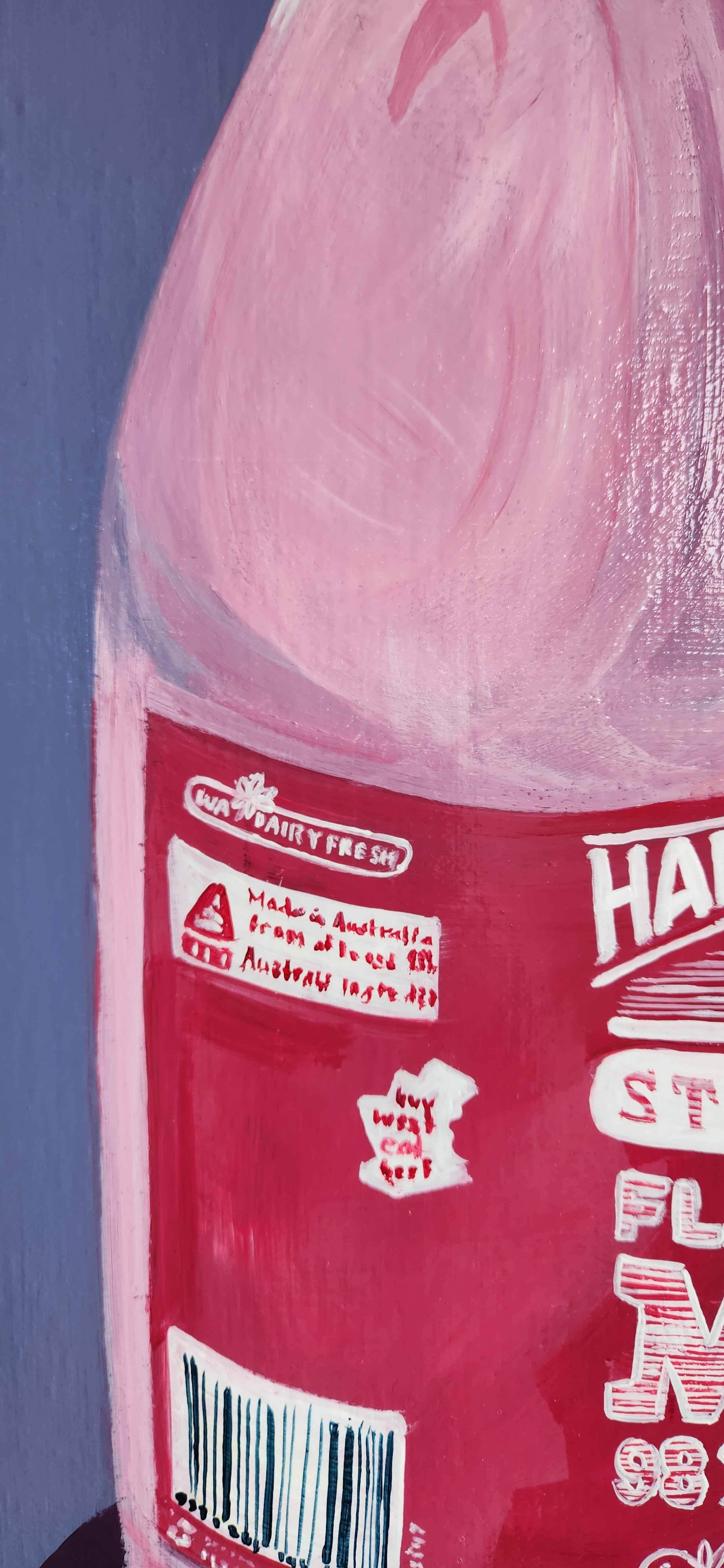 crop detail of milk painting