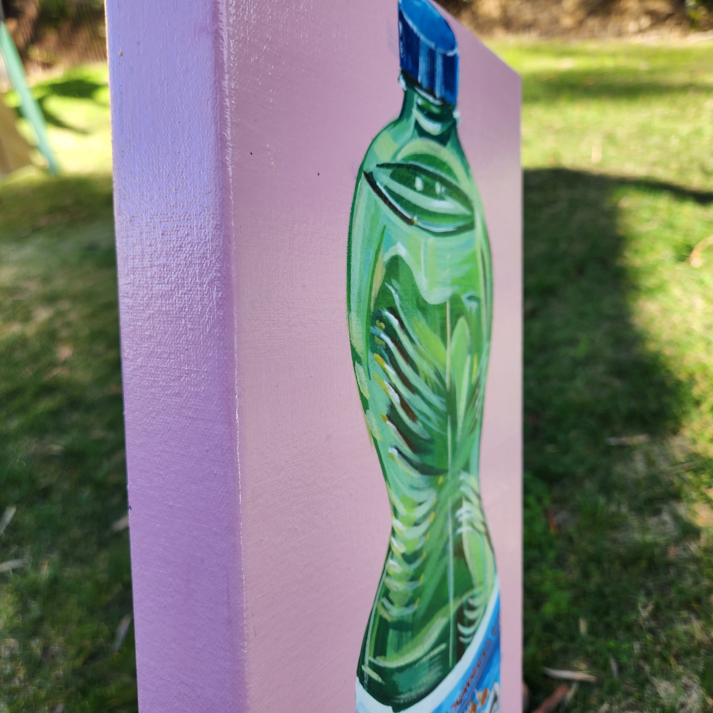 Sides Of Painting Varnished