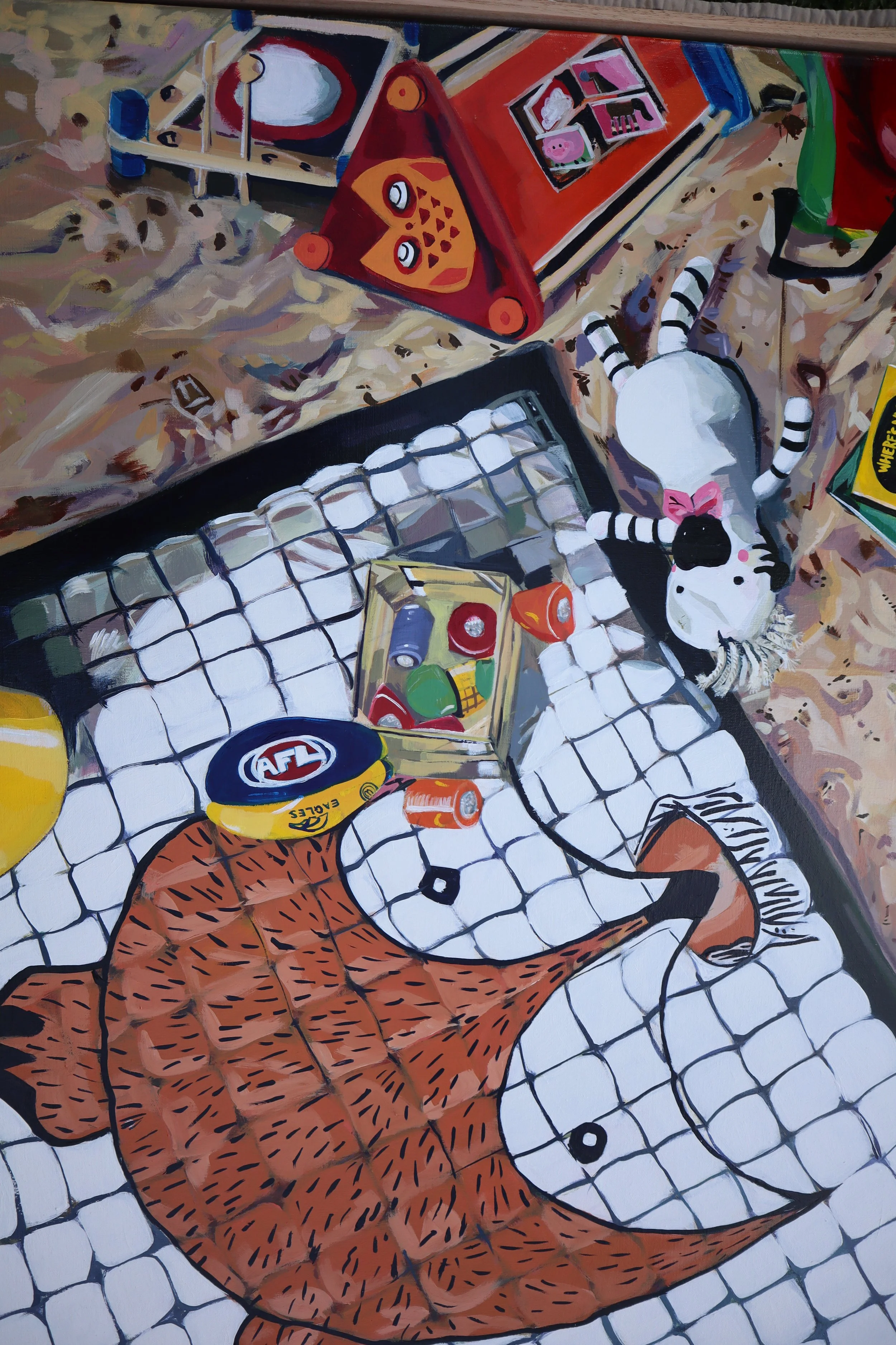 football, zebra toy, childrens books