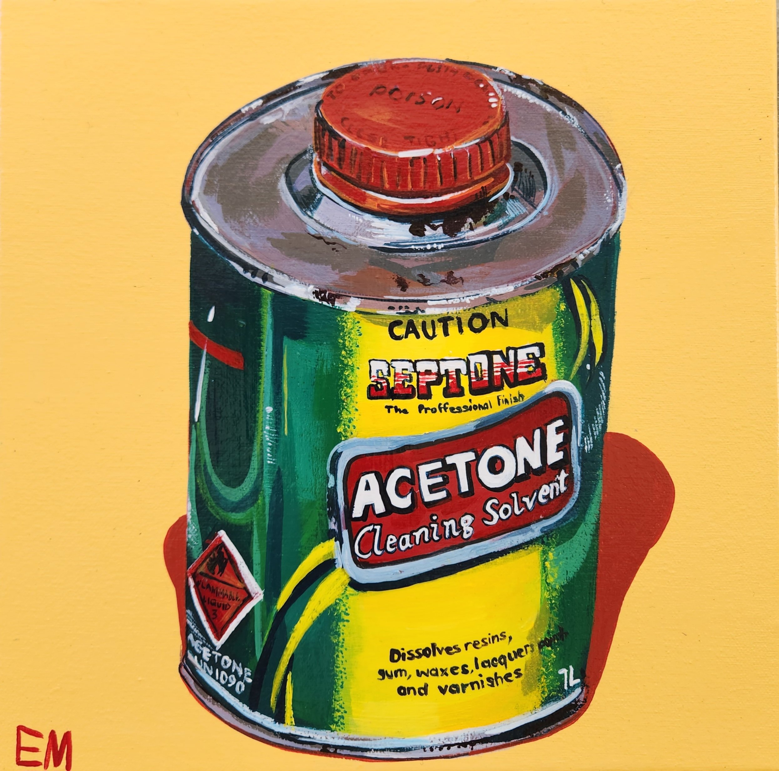 Bright Acetone Painting