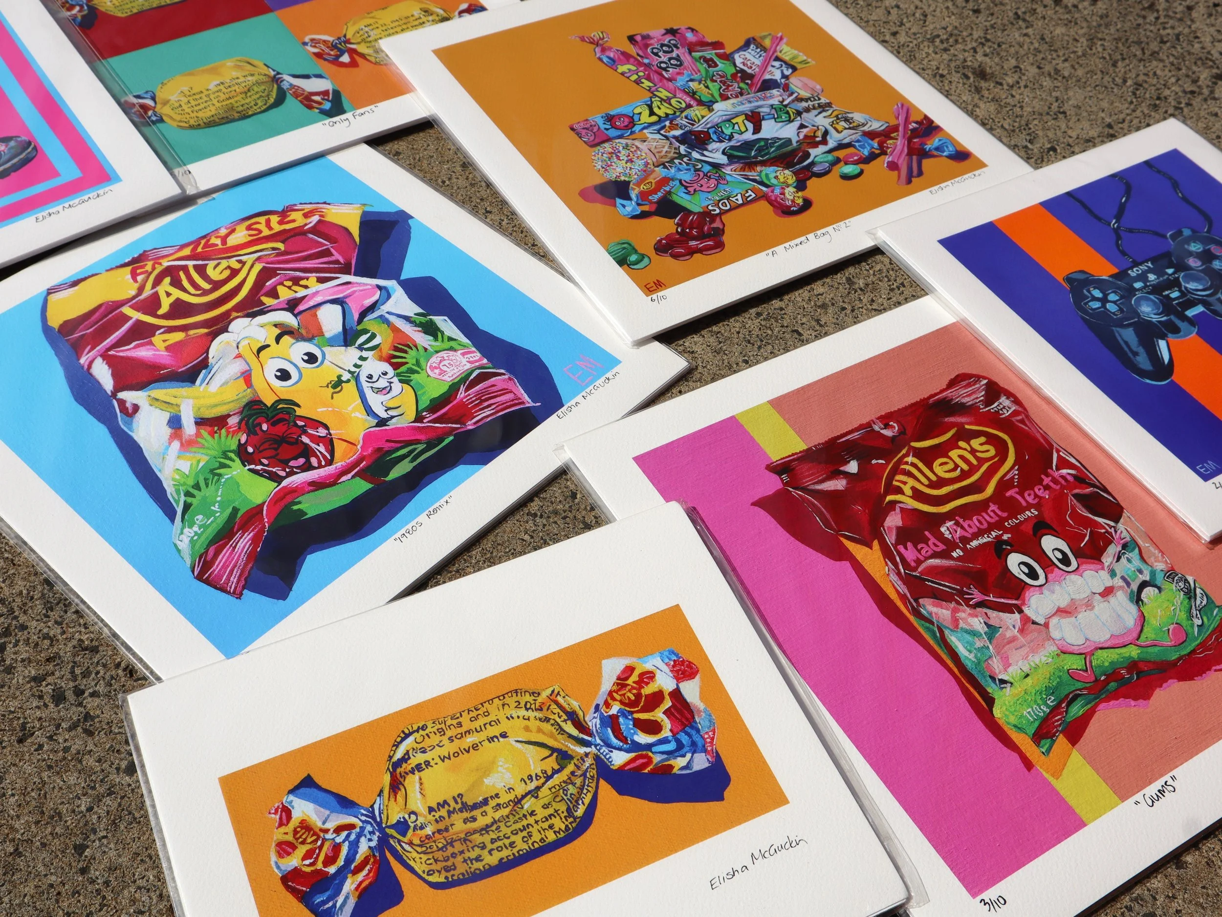 Bright Collection Of Art Prints On Paper