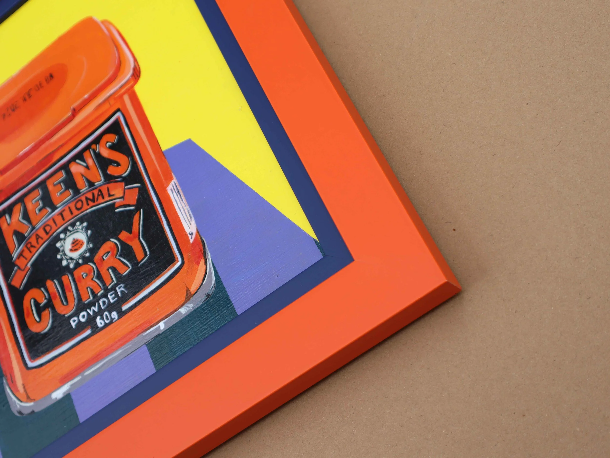 orange and blue frames