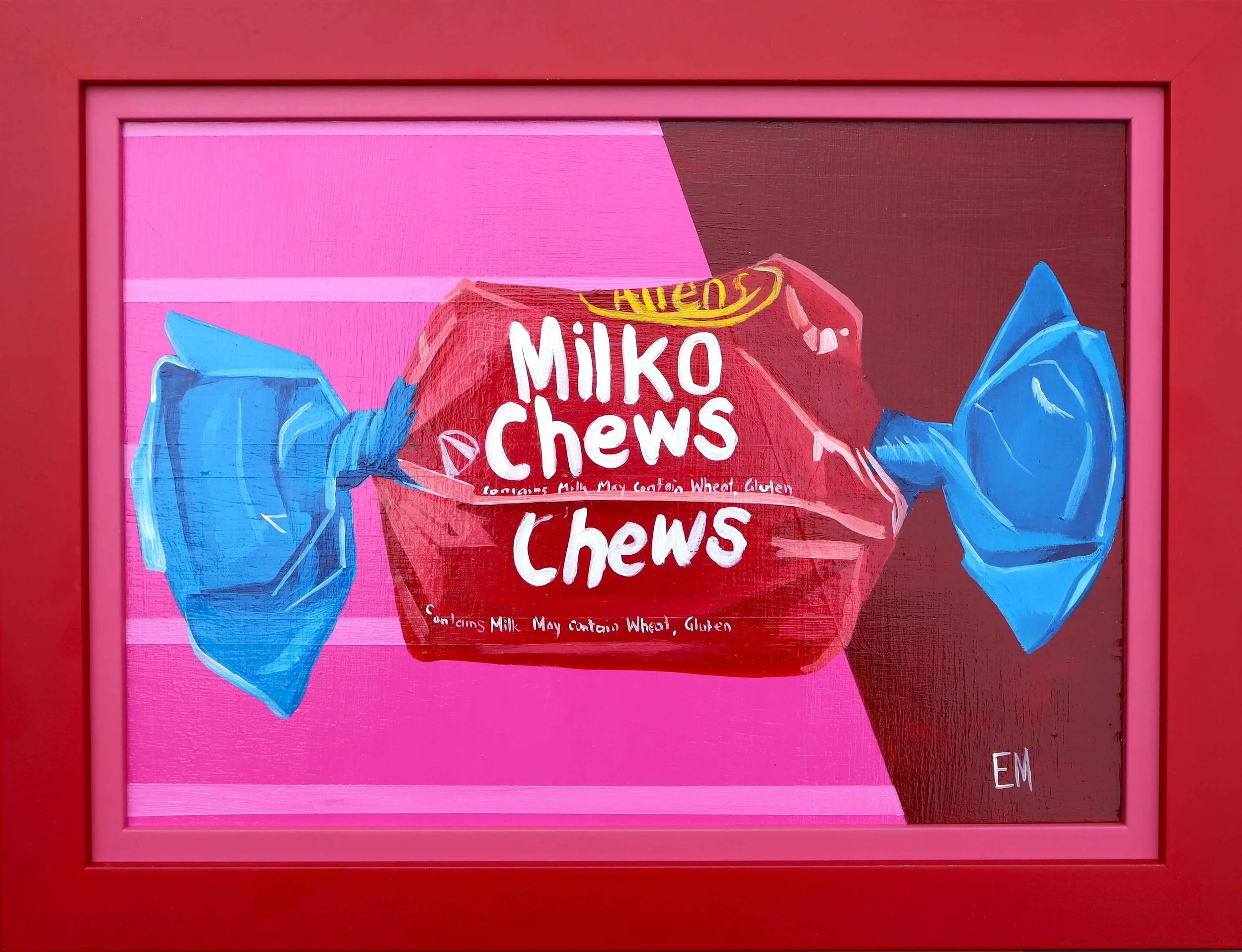 Milko Painting red and pink art