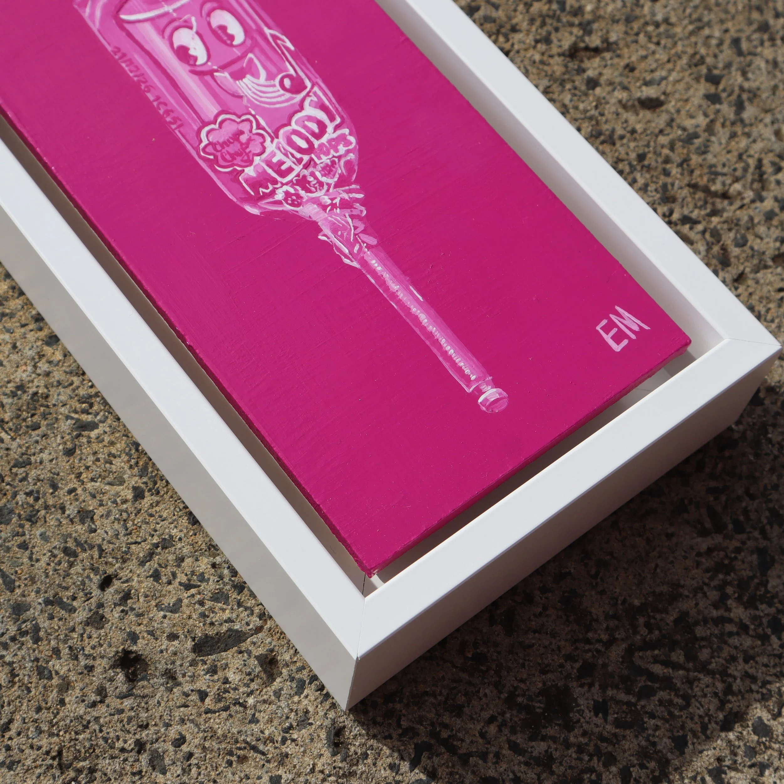 Melody Pop Pink Elisha McGuckin with white frame