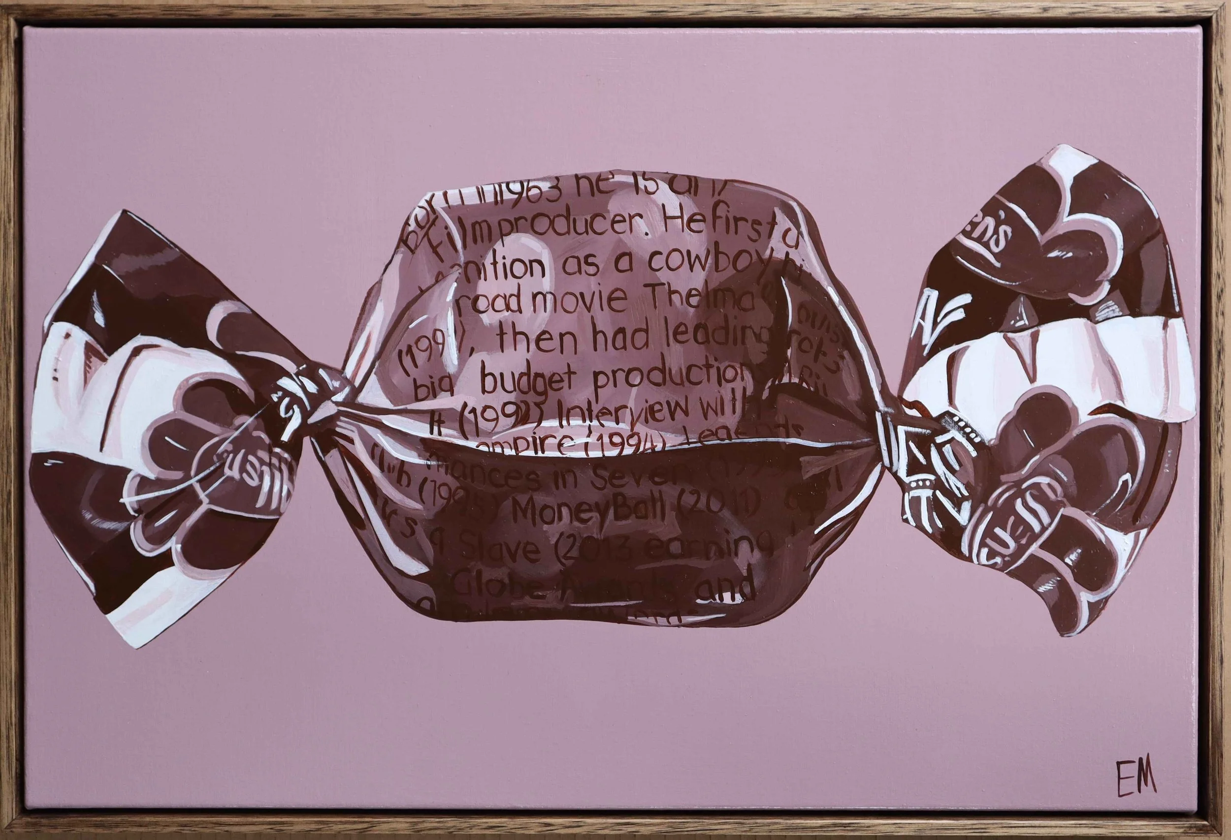 Vintage Fantale Painting With Waxed Frame