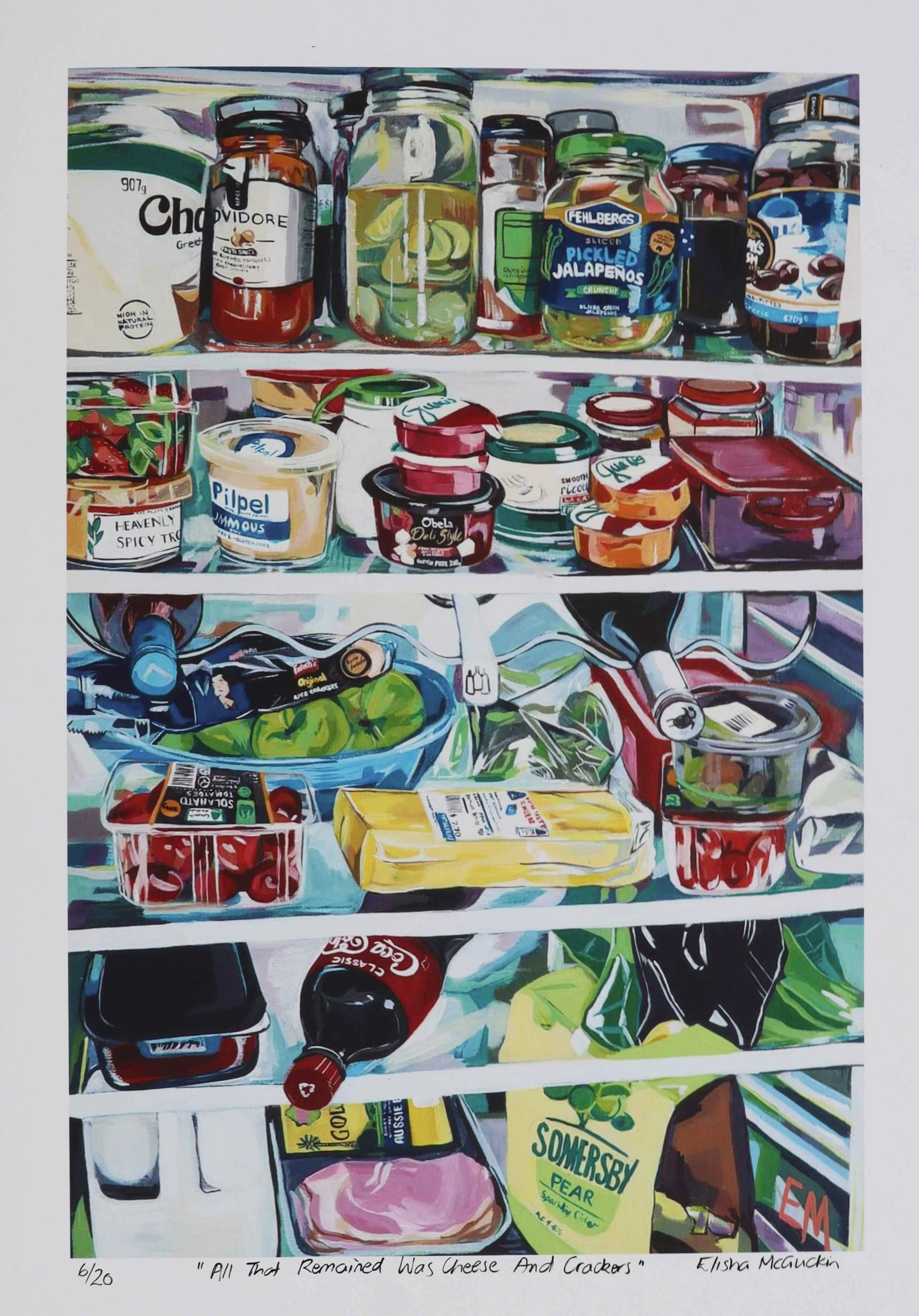 Art Print Inside Fridge