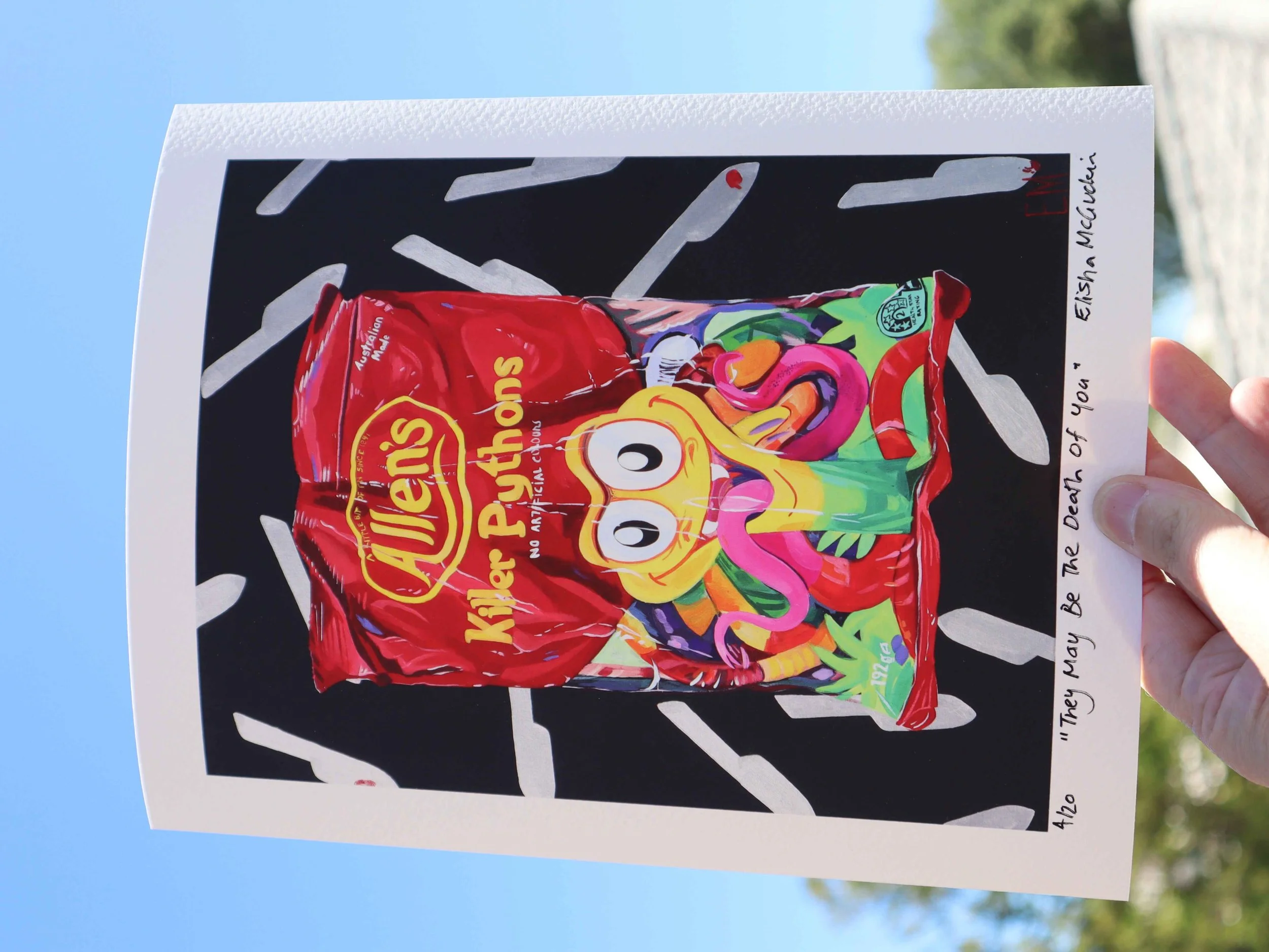 killer python art print