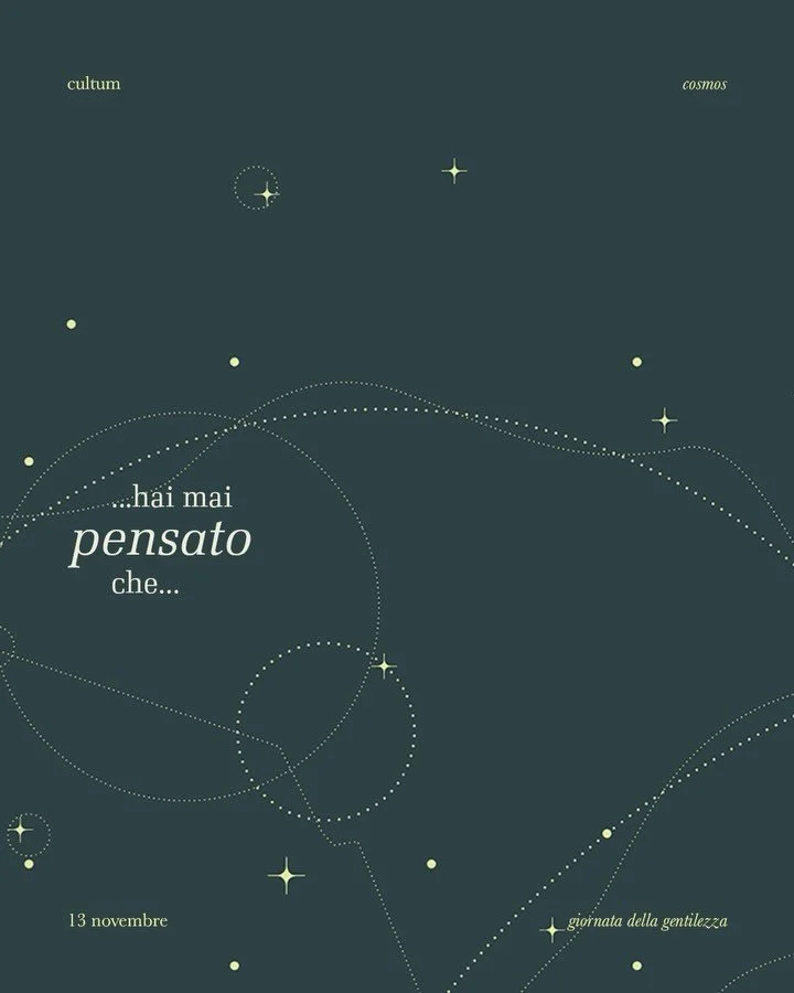 Oggi, in occasione della Giornata Mondiale della Gentilezza, celebriamo i piccoli gesti e le scelte consapevoli che portano positivit&agrave; nel mondo. La gentilezza &egrave; al cuore di Cultum: dai nostri ingredienti naturali e formule delicate ada