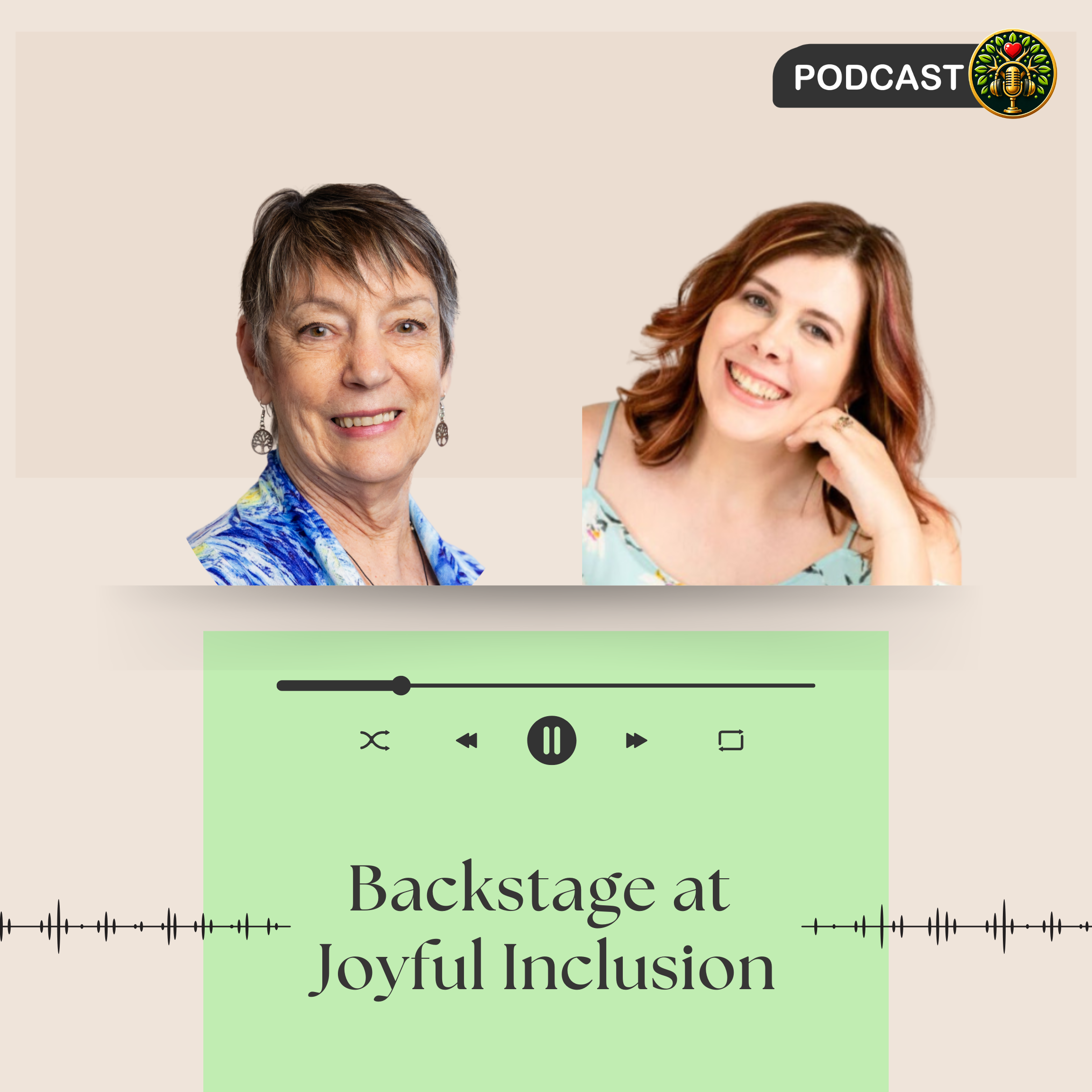 Backstage at Joyful Inclusion