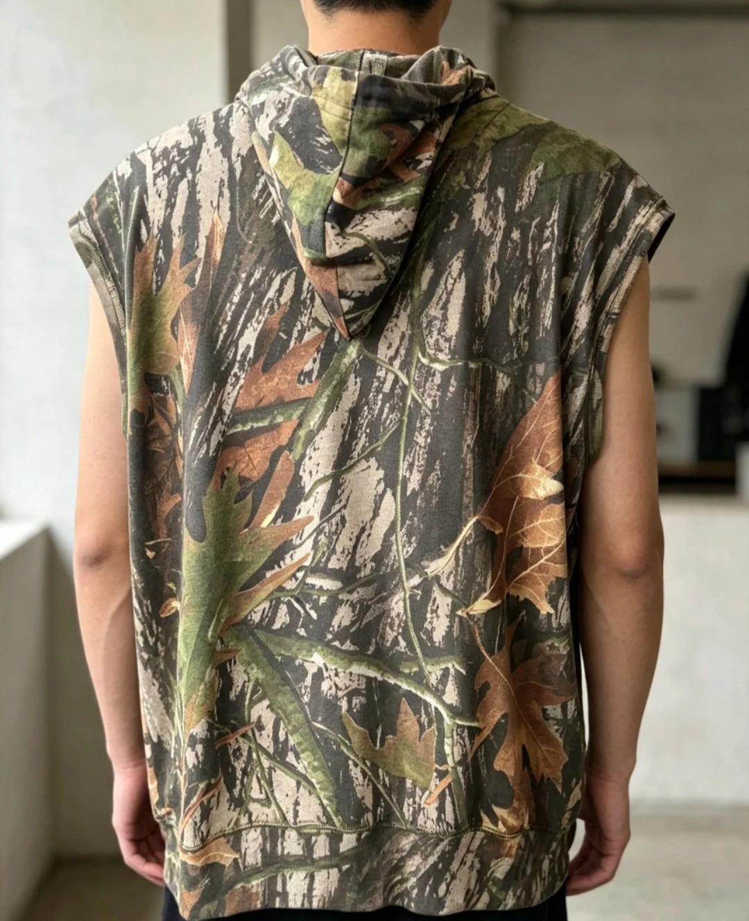 BFR CAMO sleeveless hoodie