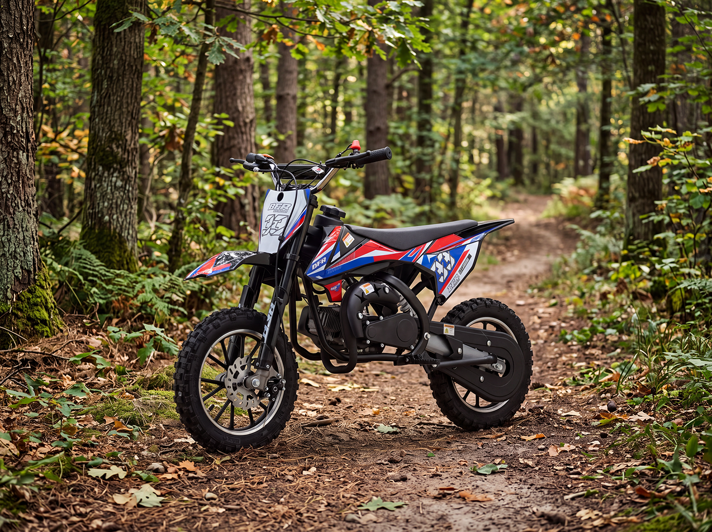 BFR 49cc Petrol Auto Kids Off Road Dirt Bike black