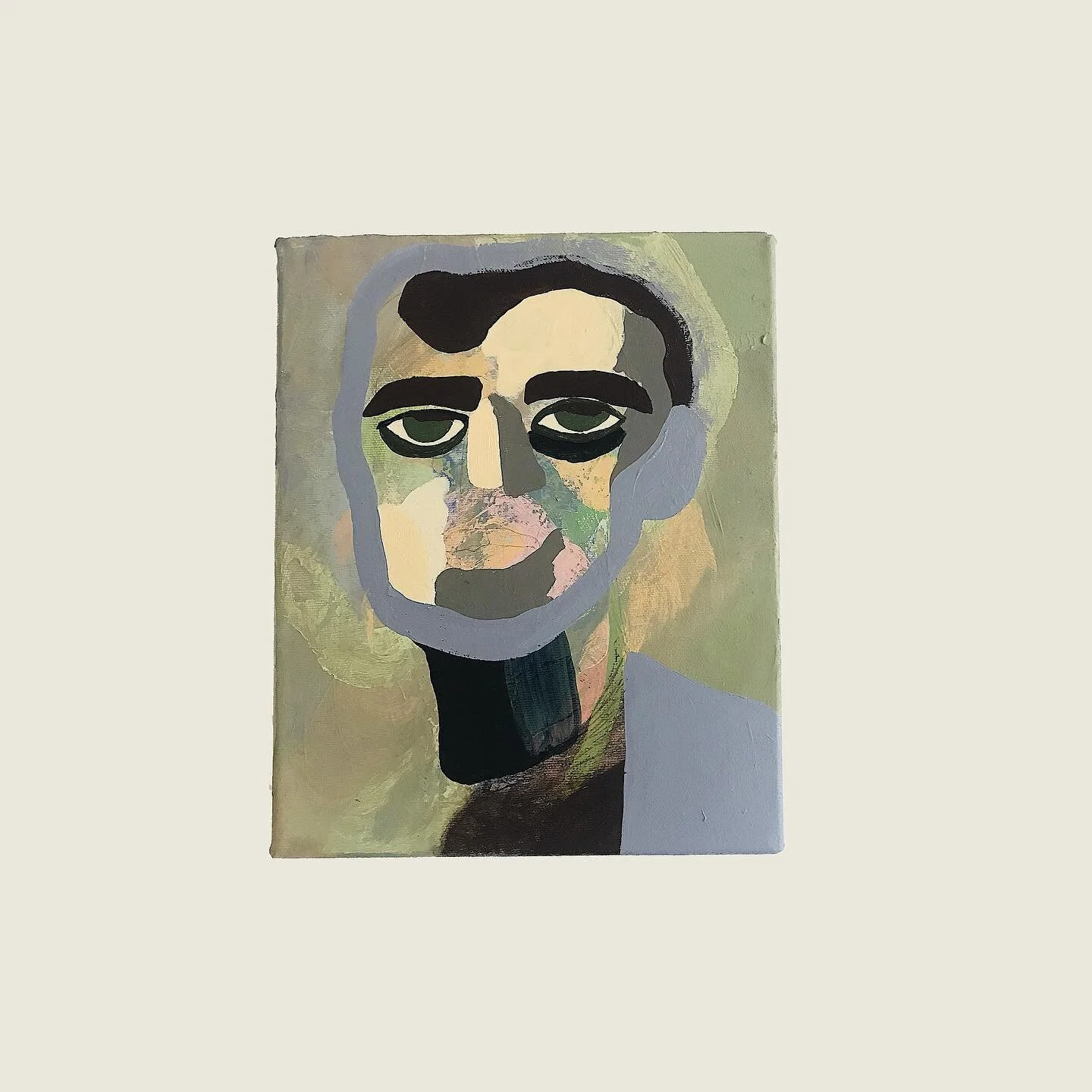 bient&ocirc;t fini / jamais fini 
#acrylicpainting #art #canvaspainting #face
