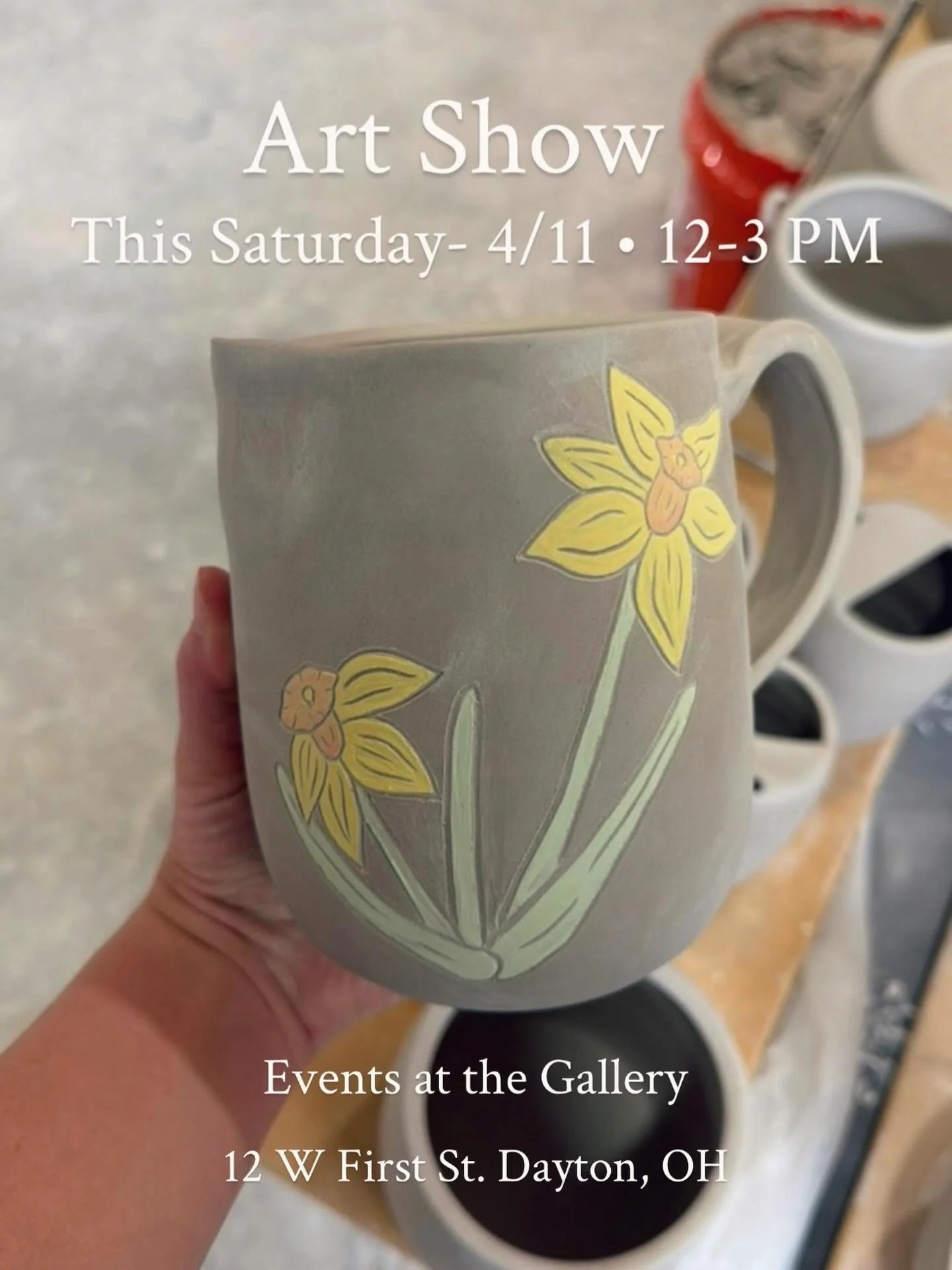 @madebyaniya_ has been creating some beautiful nature themed paintings (check out her profile!) and I can&rsquo;t wait to see it together with my pottery! See you Saturday! 🦆🌷🌱