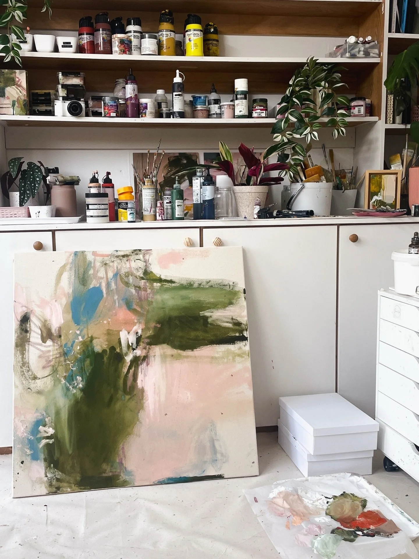 I&rsquo;ve been trying new things lately for inspiration and to learn and grow. 

I&rsquo;ve been working on raw canvas, which has been incredibly fun but also a big learning curve. The materials work so differently on unprepared canvas compared to t