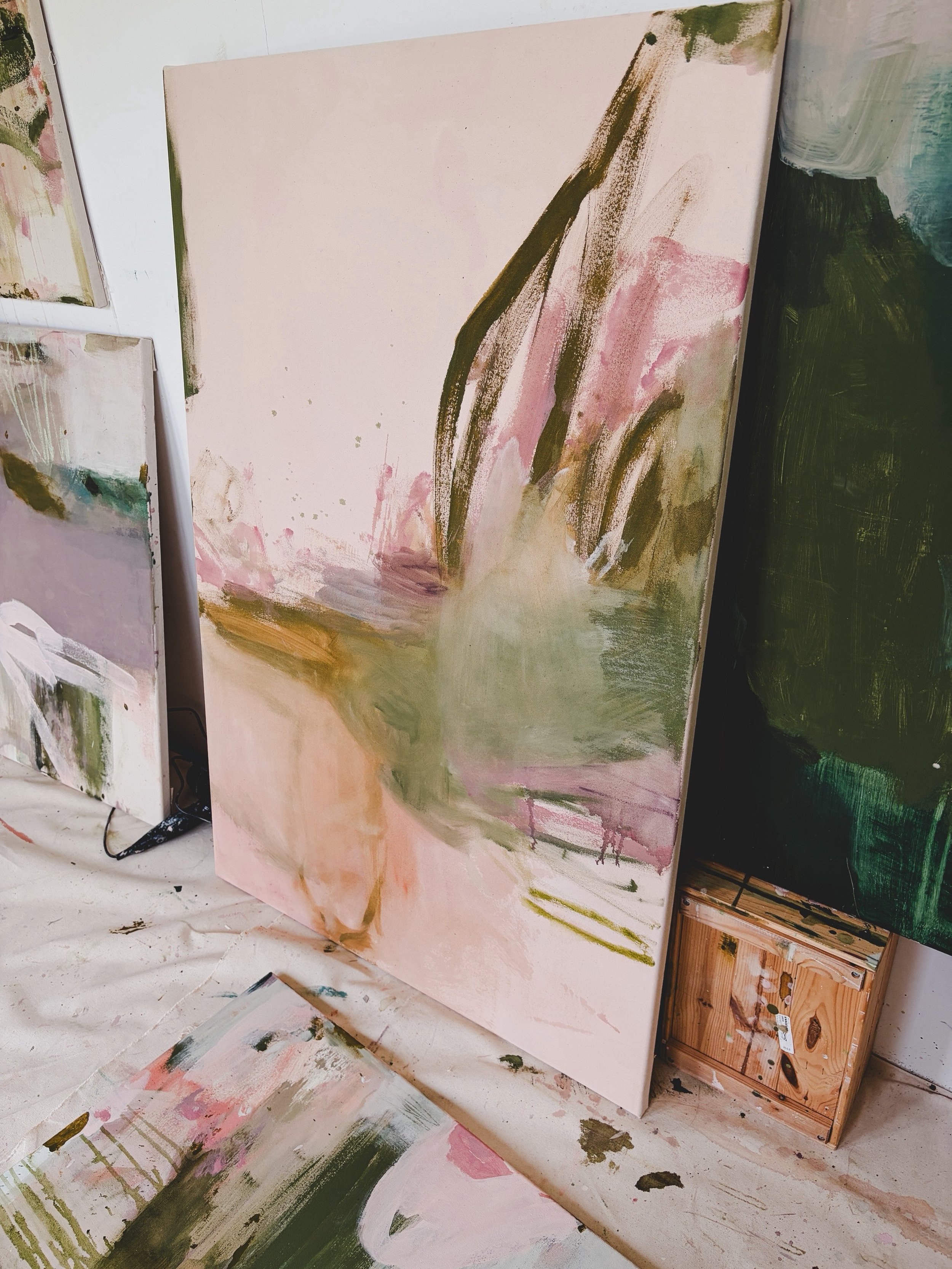 Some works in progress in the studio, this collection is slowly coming together and I can&rsquo;t wait to share it with you!