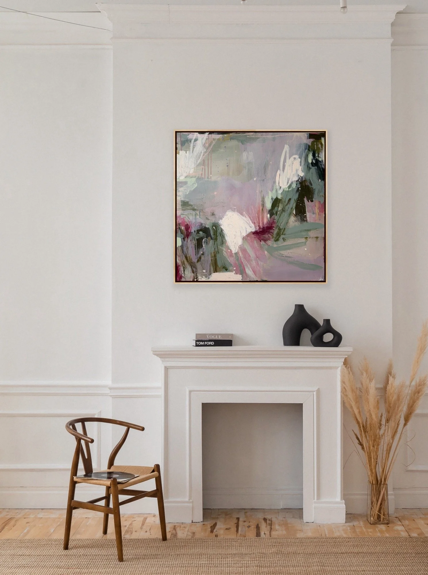 Soft blossoms - 76 x 76cm