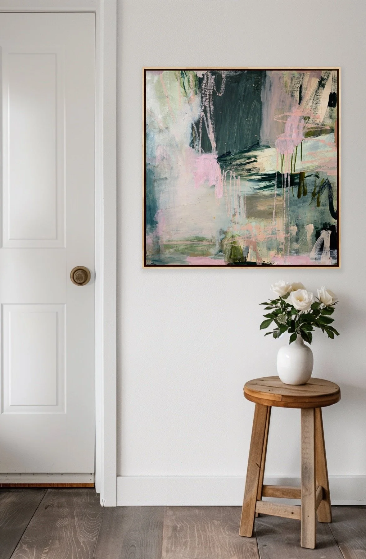 The quiet between - 76 x 76cm