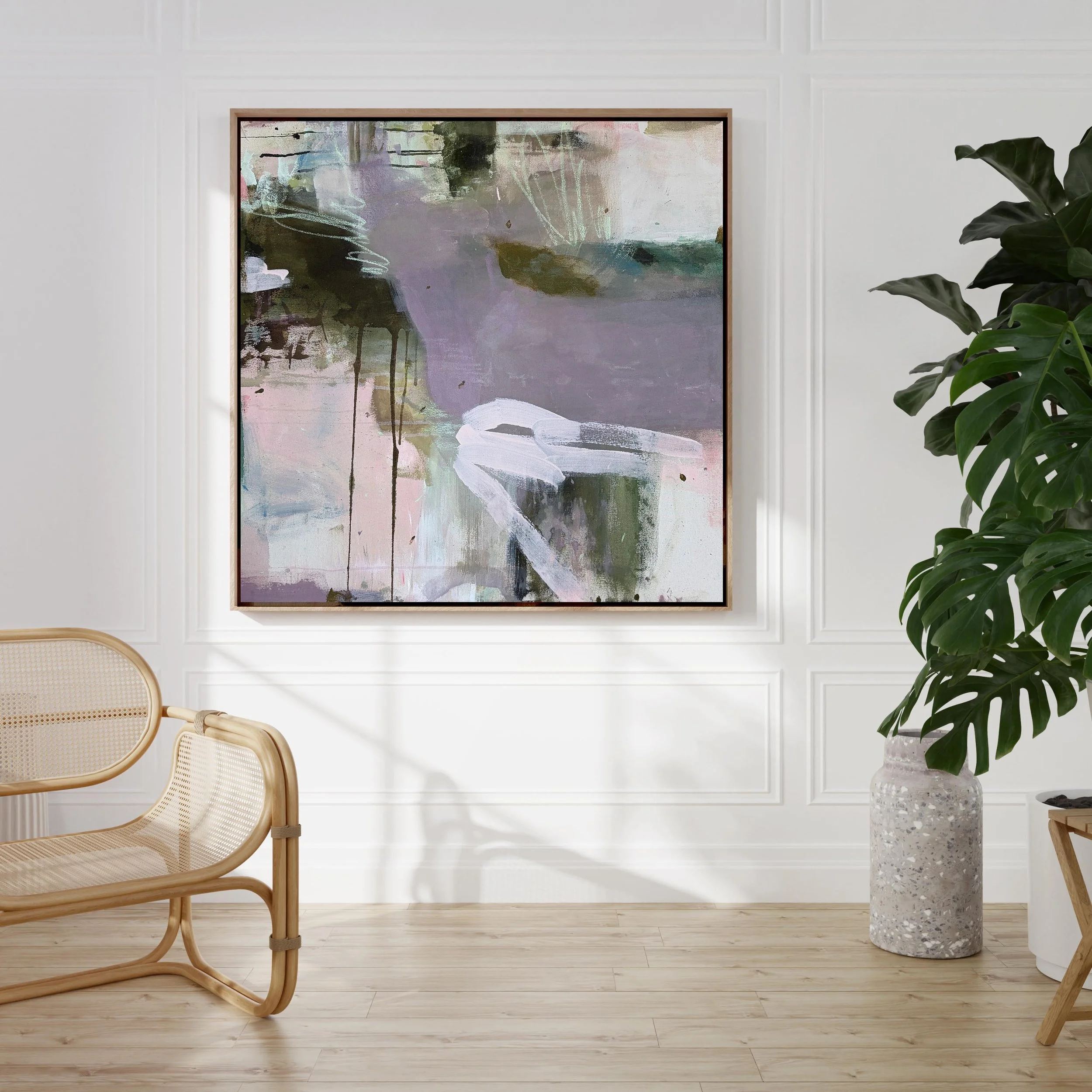 When the light settles - 85 x 85cm
