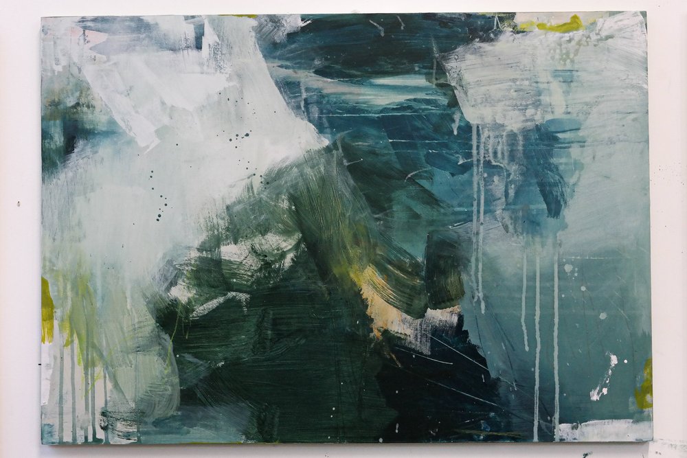 Suffolk abstract artist studio snippets — Emma Lock Art