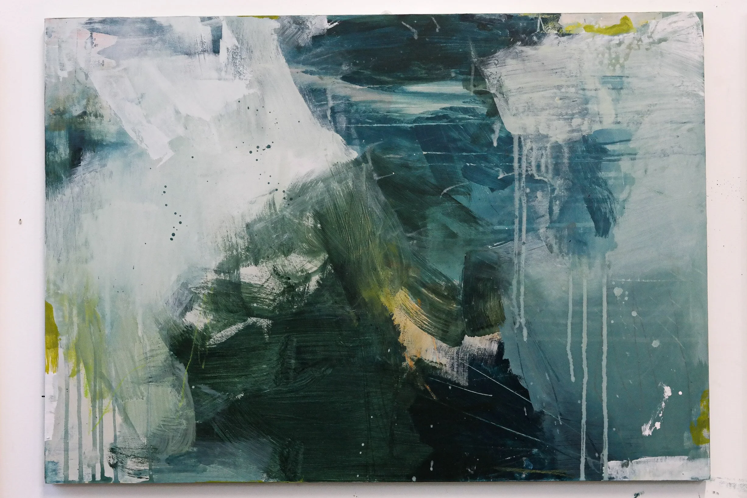 Suffolk abstract artist studio snippets — Emma Lock Art