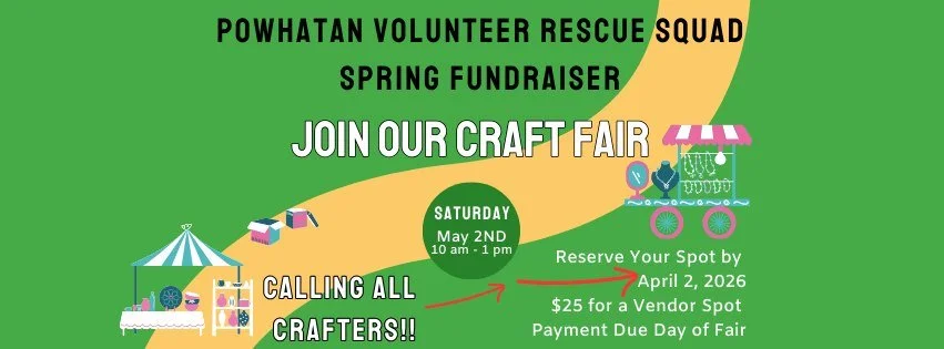 Powhatan Volunteer Rescue Squad 2026 Craft Show