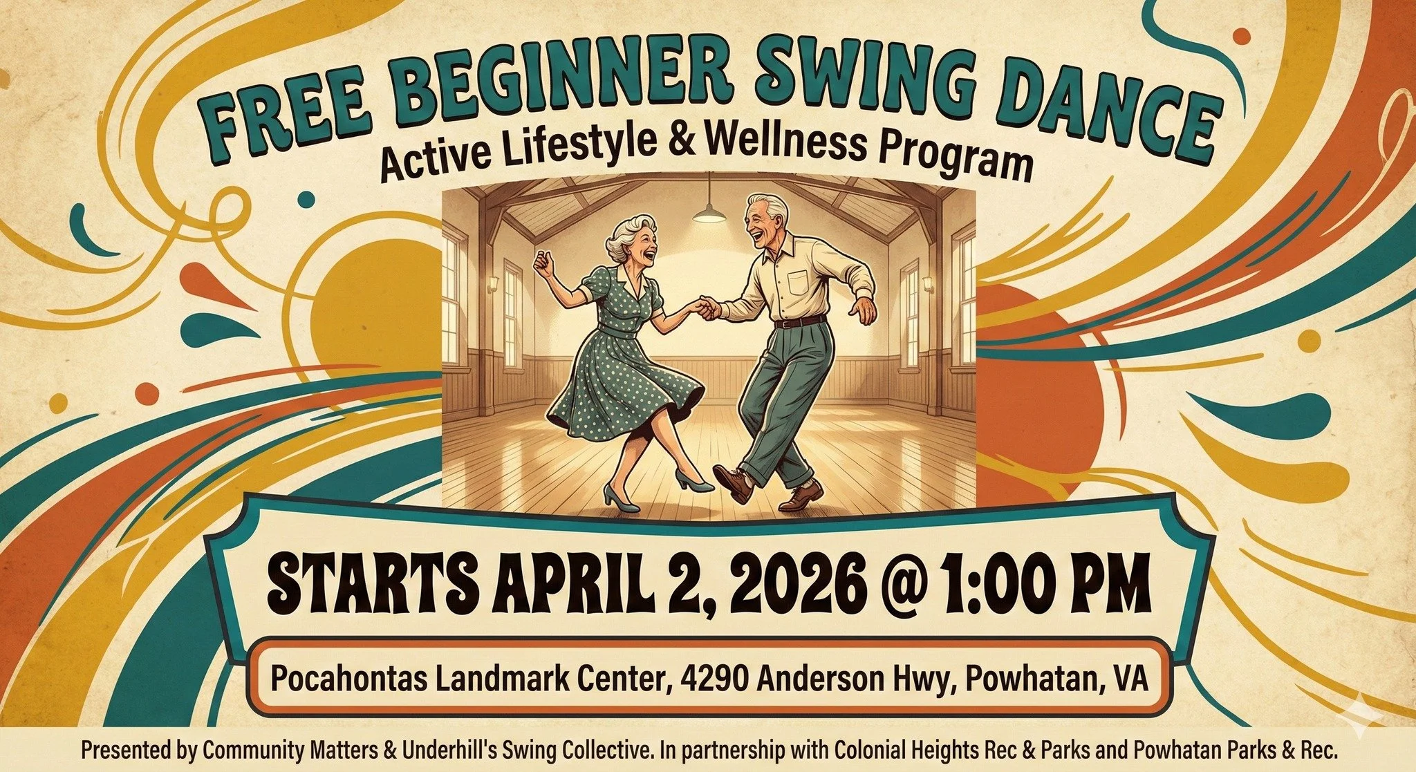 Free Beginner Swing Dance Active Lifestyle and Wellness Program