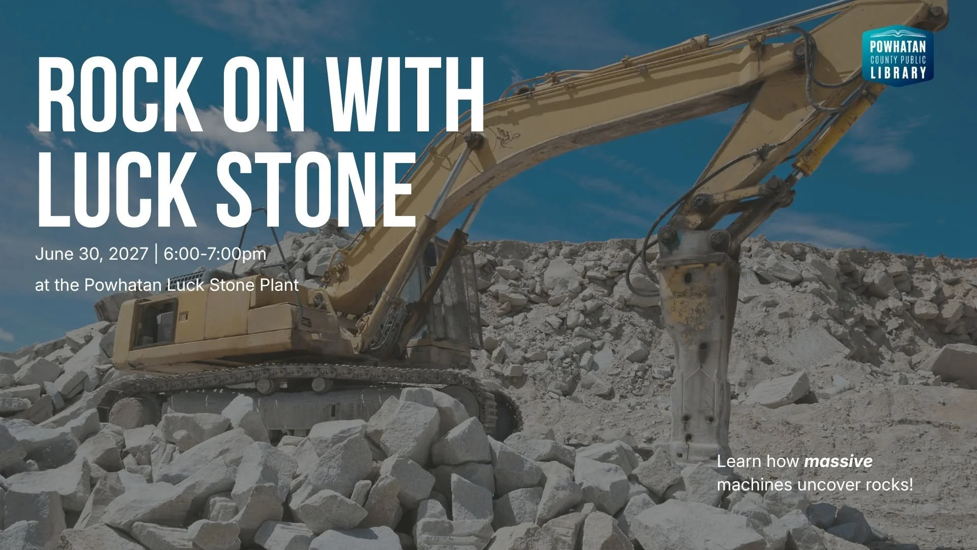 Rock on with Luck Stone and Powhatan County Library