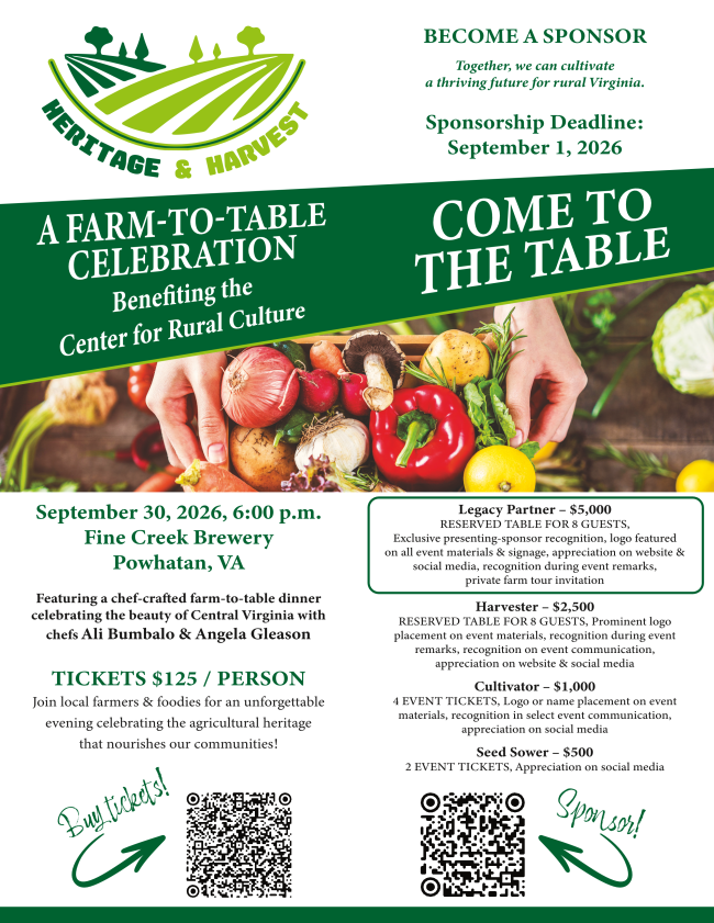 Heritage and Harvest: A Farm-to Table Celebration