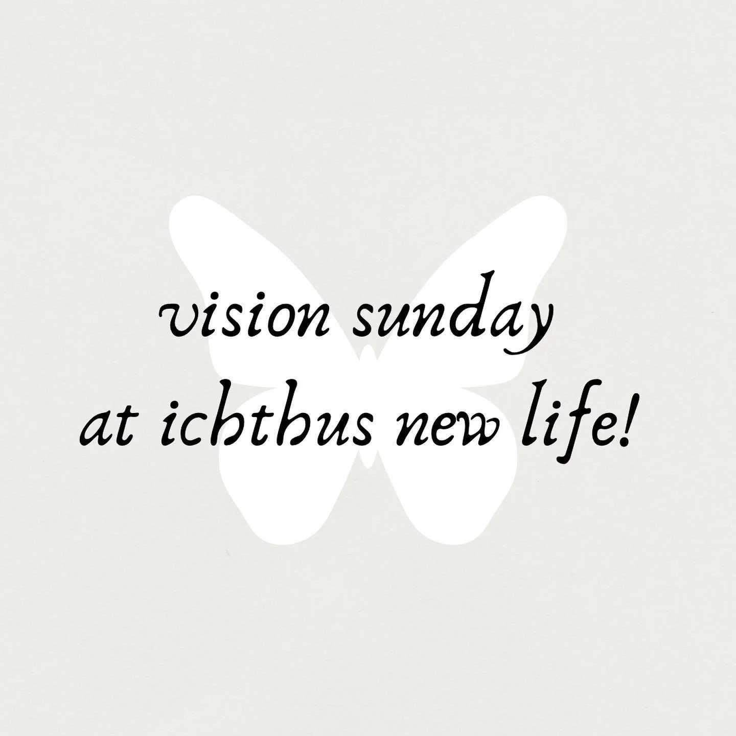this week at new life, we had our vision sunday, where we shared about new things going on in the life of the church! we&rsquo;re excited, with fresh vision for our kids, hospitality, students and youth discipleship! 🦋