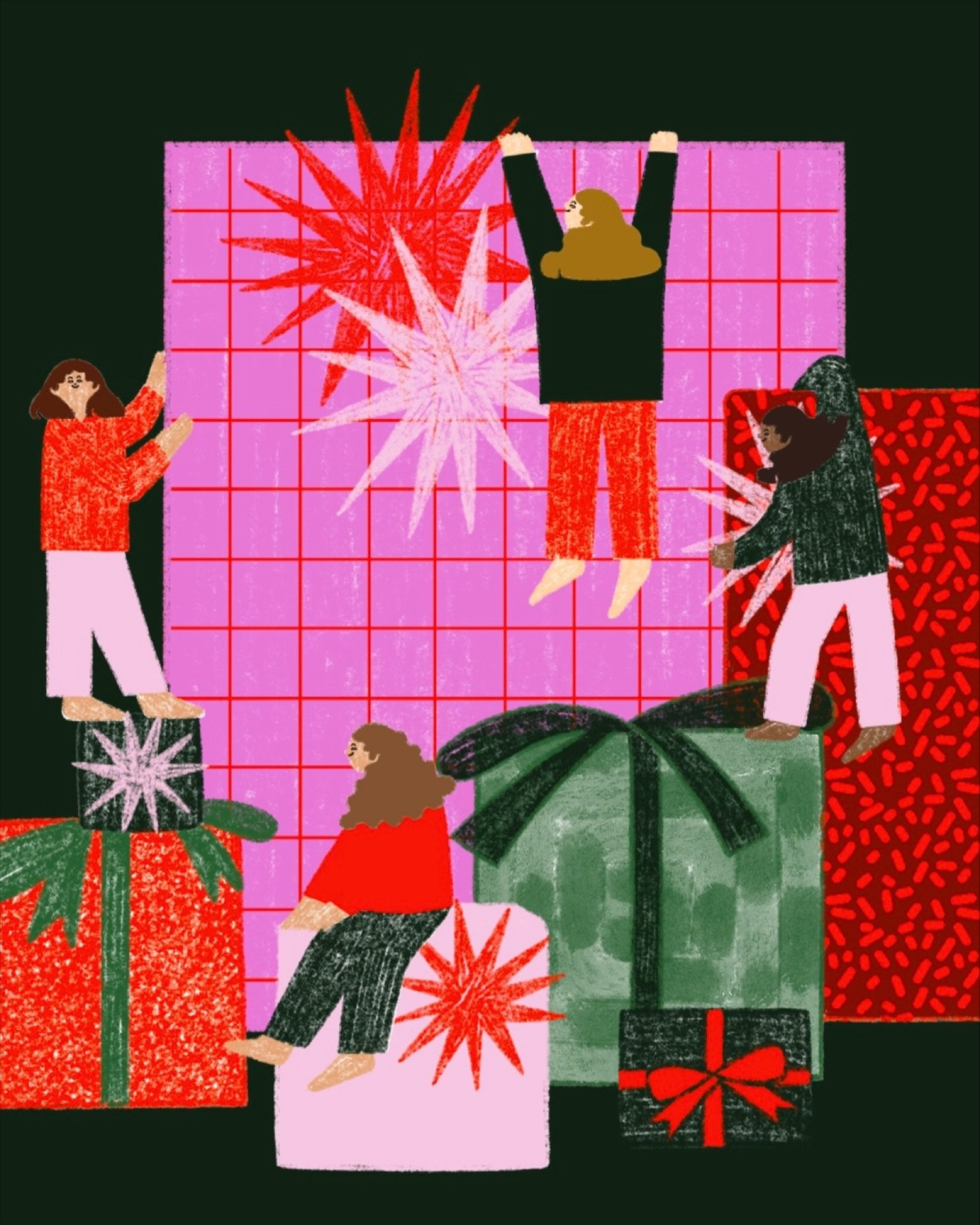 Happy Boxing Day! I hope you have as any gifts as these cuties to open today 🤗🎁

#characterillustration #illustratorsforhire