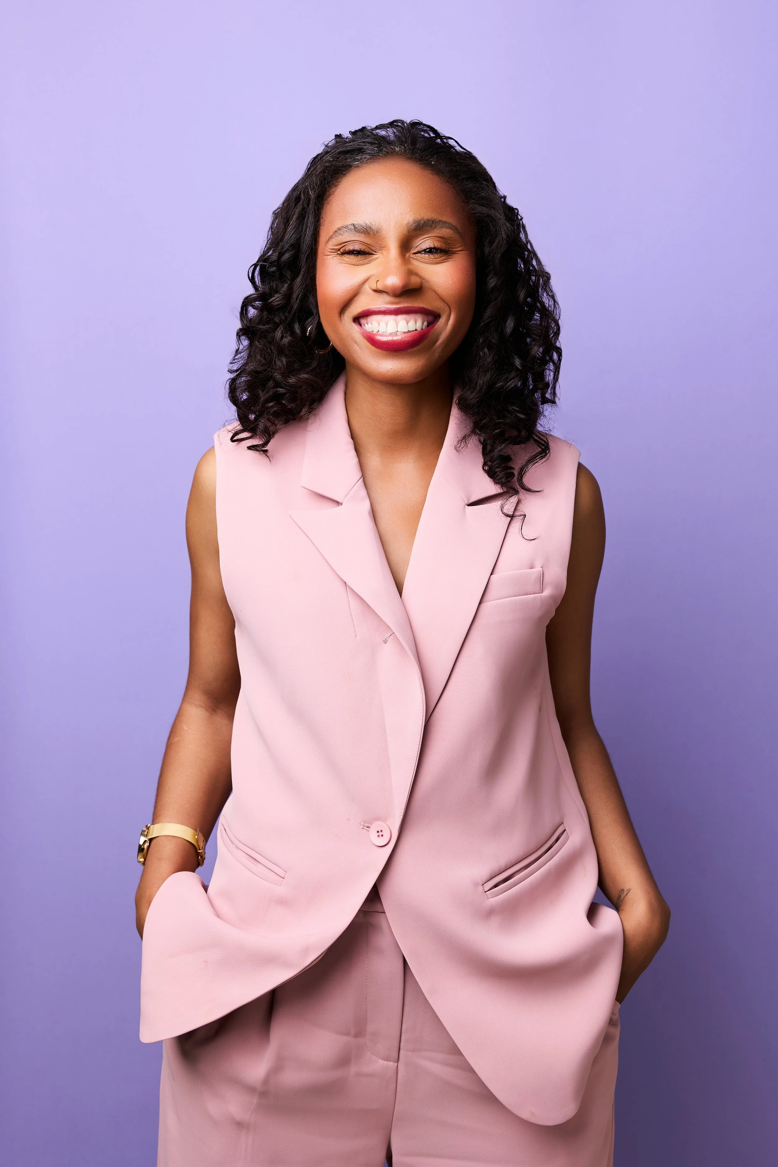 Modern branding portrait of Omaha event planner Terah Speigner