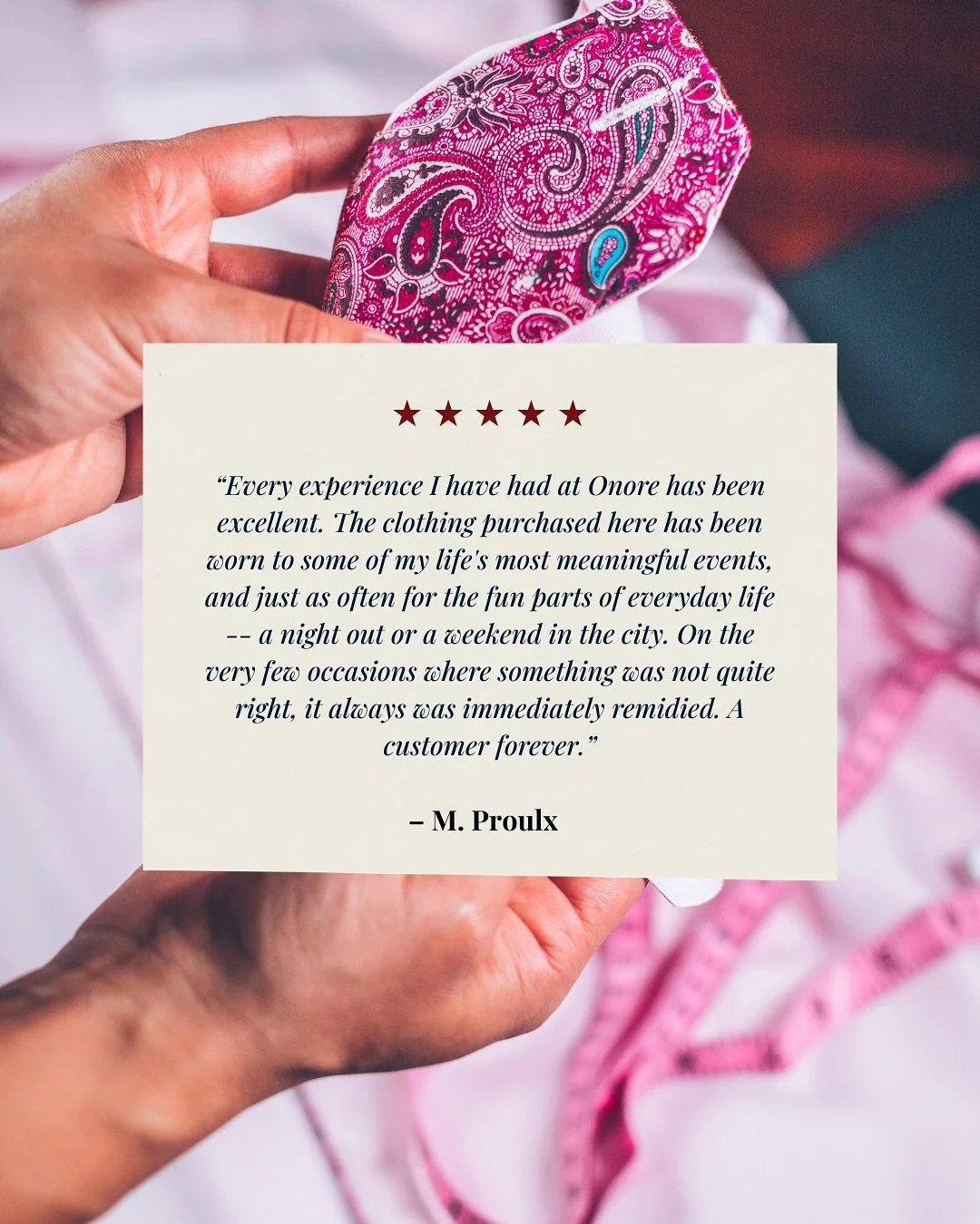 There&rsquo;s that saying: &ldquo;It&rsquo;s none of your business what other people think of you.&rdquo;

But when our customers take the time to share their experience, we can&rsquo;t help but beam. 

 Swipe to see the praise. &rarr;

Visit the sho