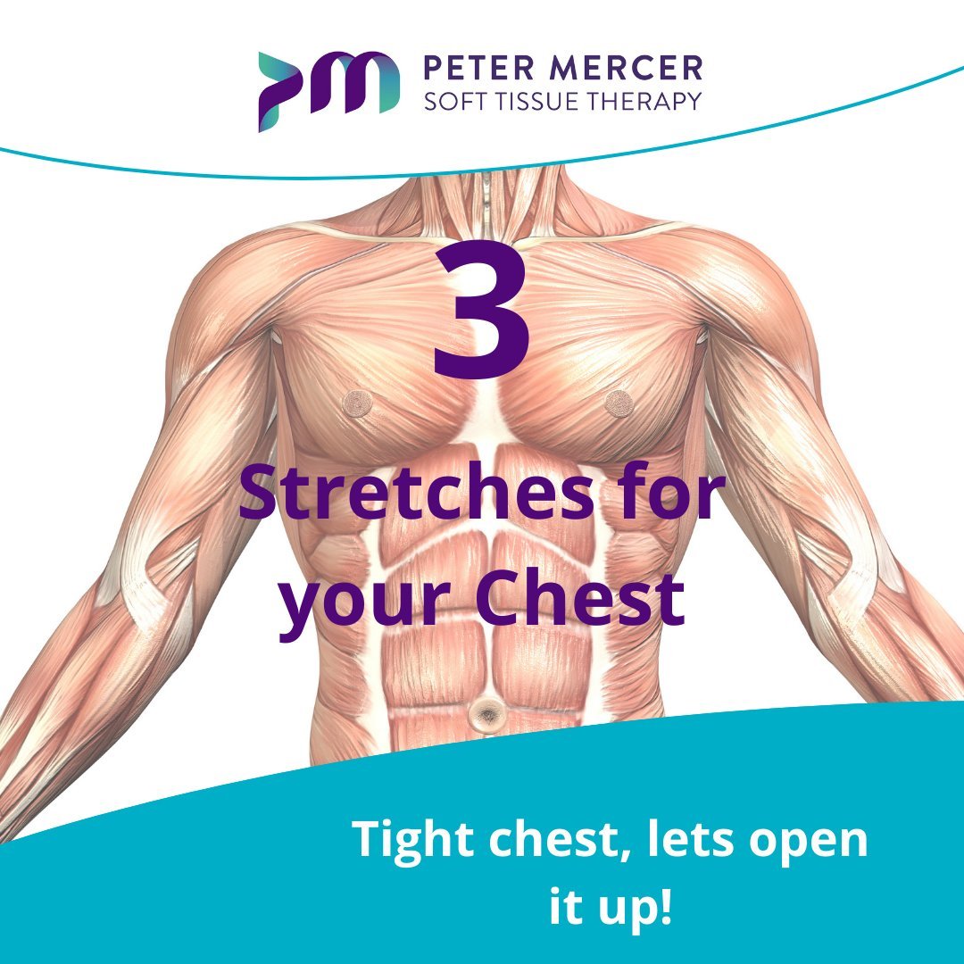Tight chest?  Lets open it up!

Swipe through for 3 simple stretches to release tension in your chest and shoulders, improve posture, and feel more open.

Quick tip:
Keep your movements slow and controlled &mdash; you should feel a gentle stretch, ne