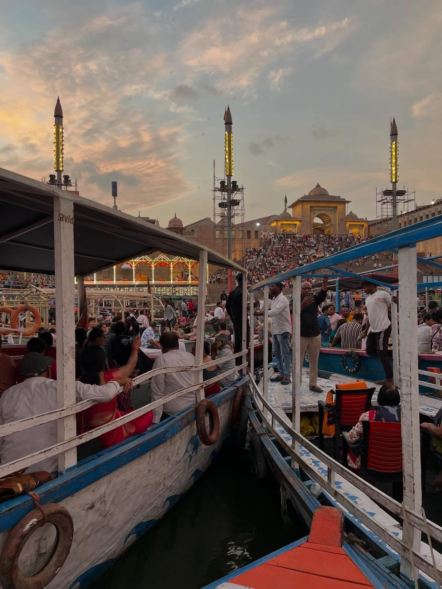 Varanasi 🇮🇳

What can I say&hellip;
Busy, noisy, chaotic &mdash; but also deeply spiritual and unlike anywhere else we&rsquo;ve been.

From walking along the ghats, to a sunset boat ride we won&rsquo;t forget, ending with the Ganga Aarti we didn&rs