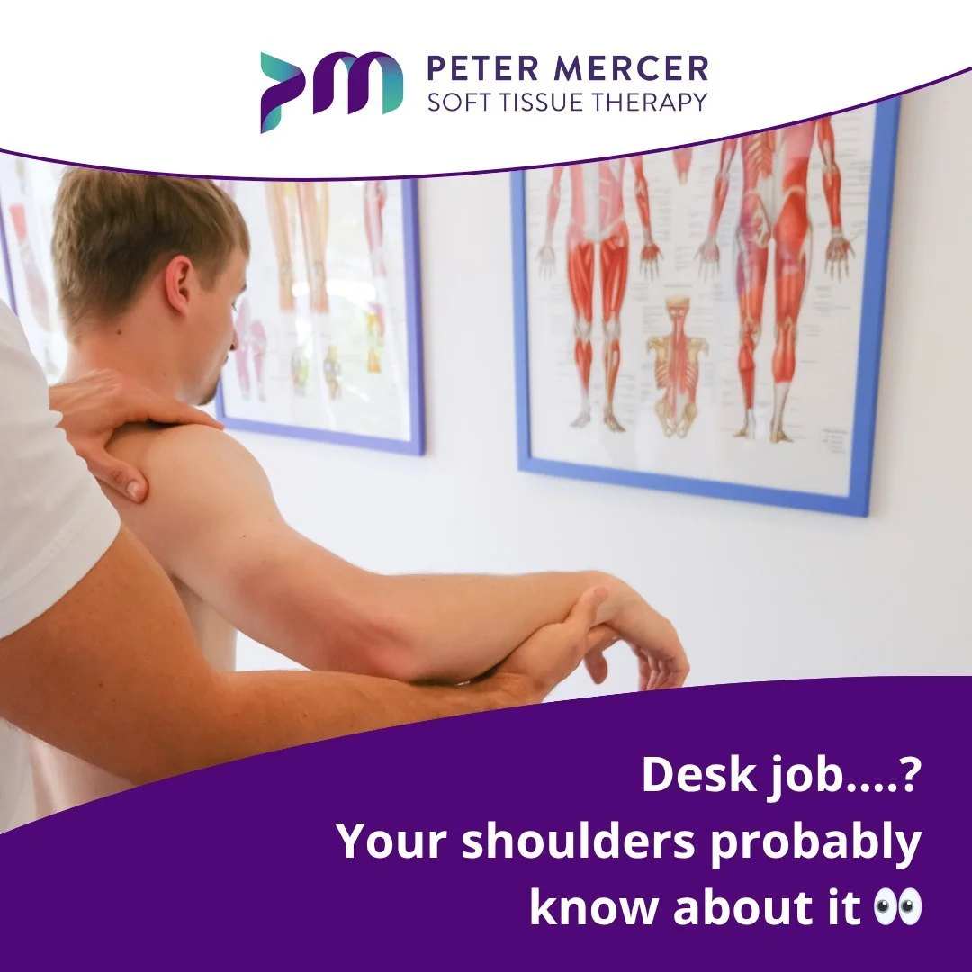 Hours sitting, laptop posture, stress and not moving enough often show up as:
&bull; neck tension
&bull; headaches
&bull; upper back tightness
&bull; stiff shoulders
It&rsquo;s one of the most common things I treat.

Treatment can help reduce tension