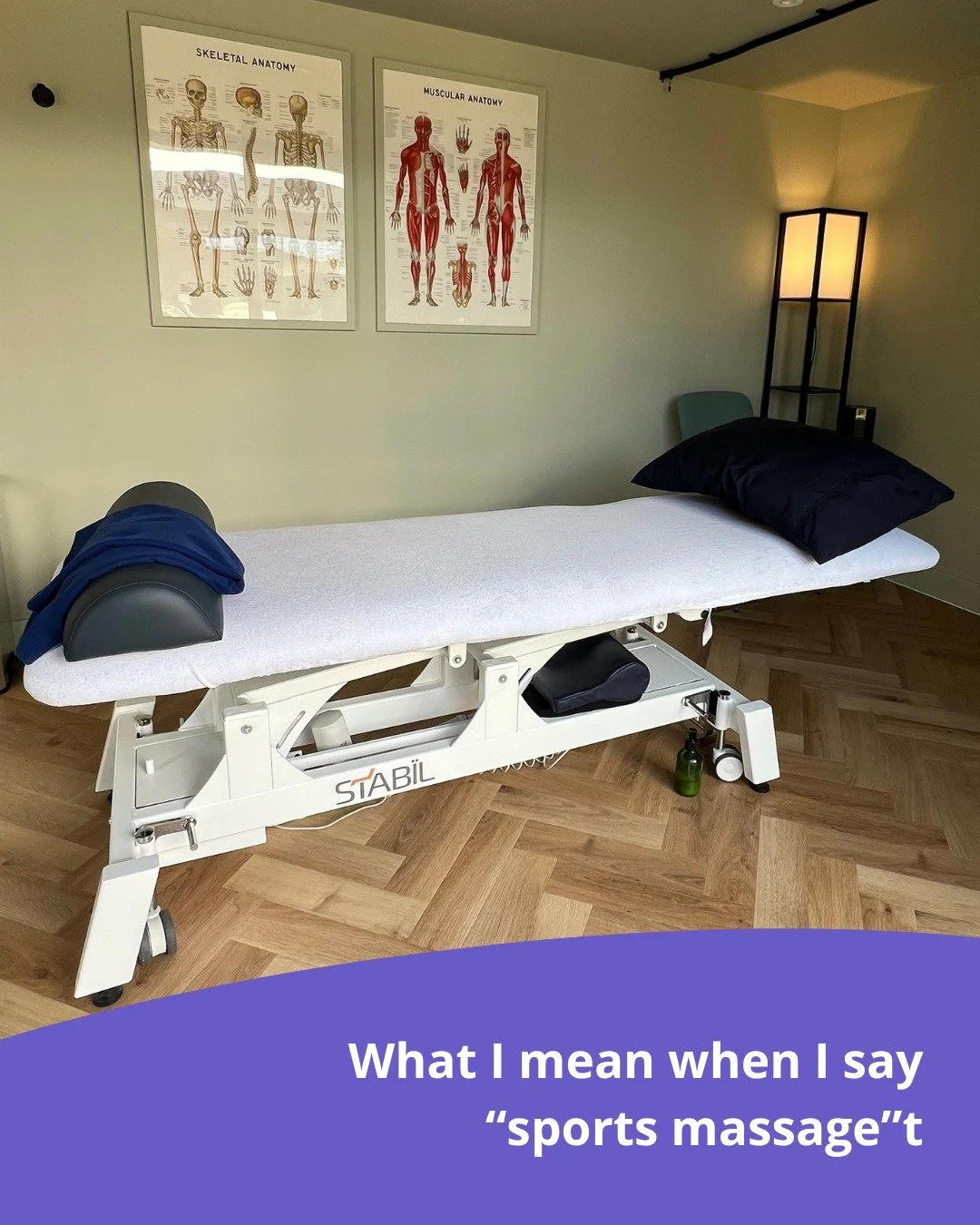 Sports massage can be a slightly misleading name.

You definitely don't need to be an athlete to benefit from it.

When I talk about sports massage in my clinic, I'm really talking about hands-on treatment that's tailored to you, how your body feels 